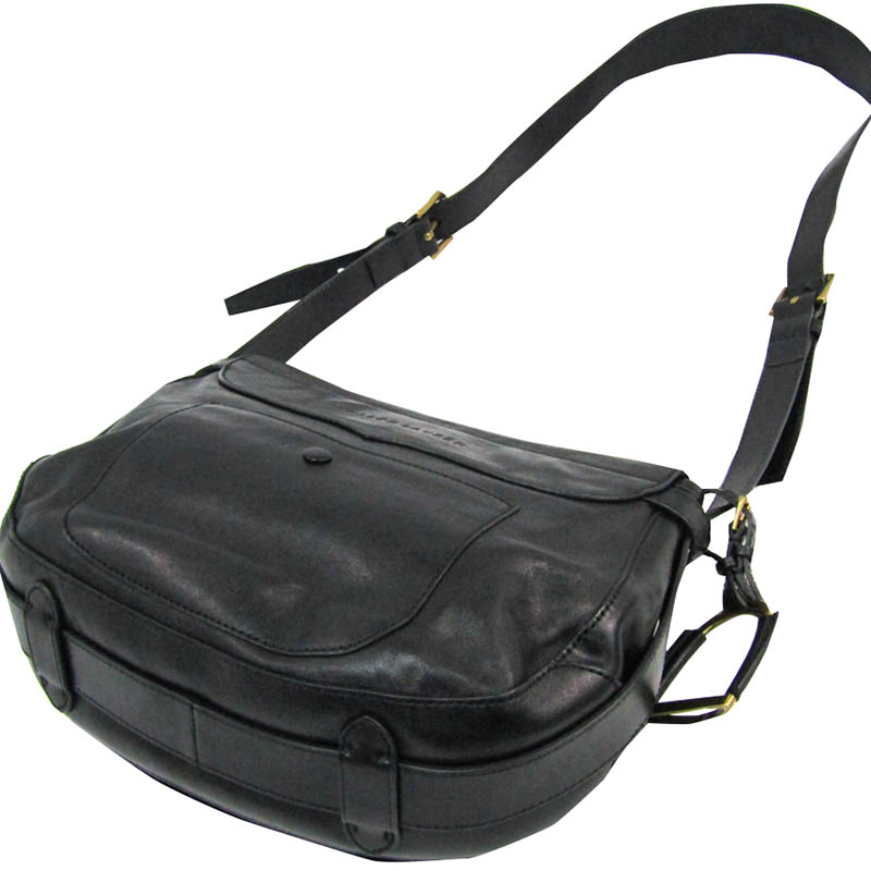 

Ralph Lauren Black Leather Studded Crossbody Bag