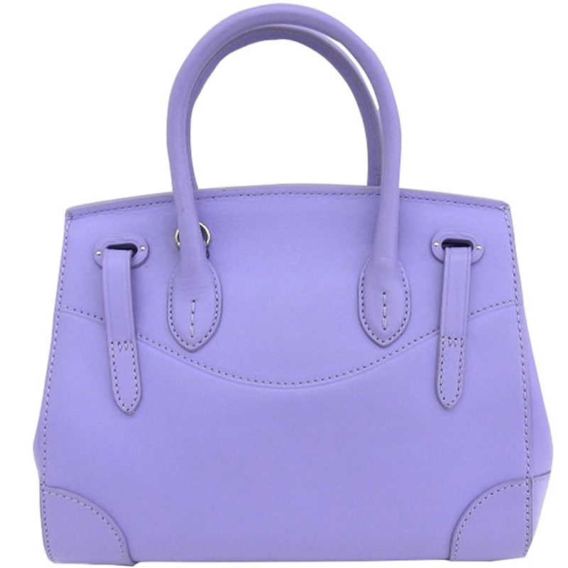 

Ralph Lauren Light Purple Leather Ricky Shoulder Bag