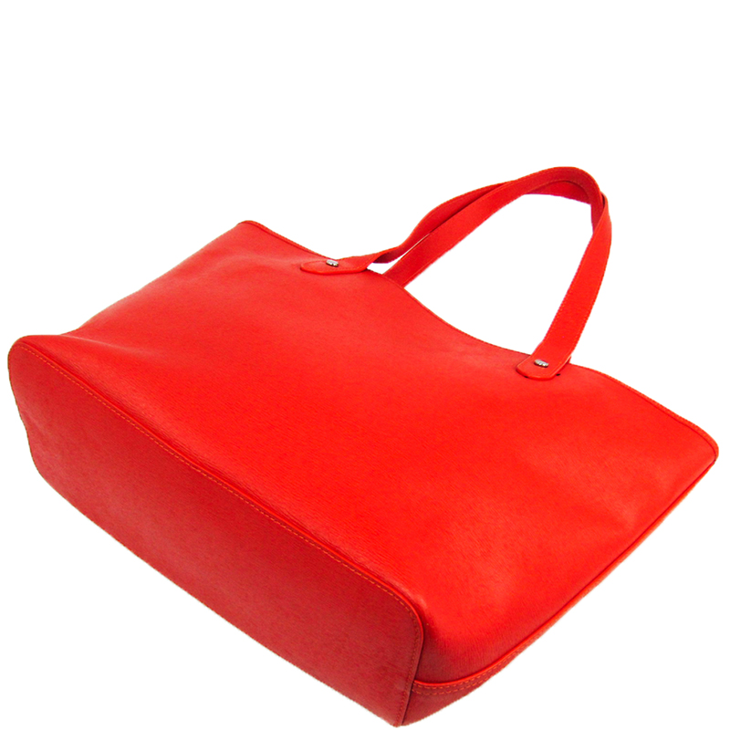 

Ralph Lauren Orange Classic Tote and Wallet