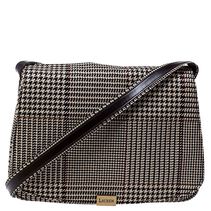 ralph lauren houndstooth purse