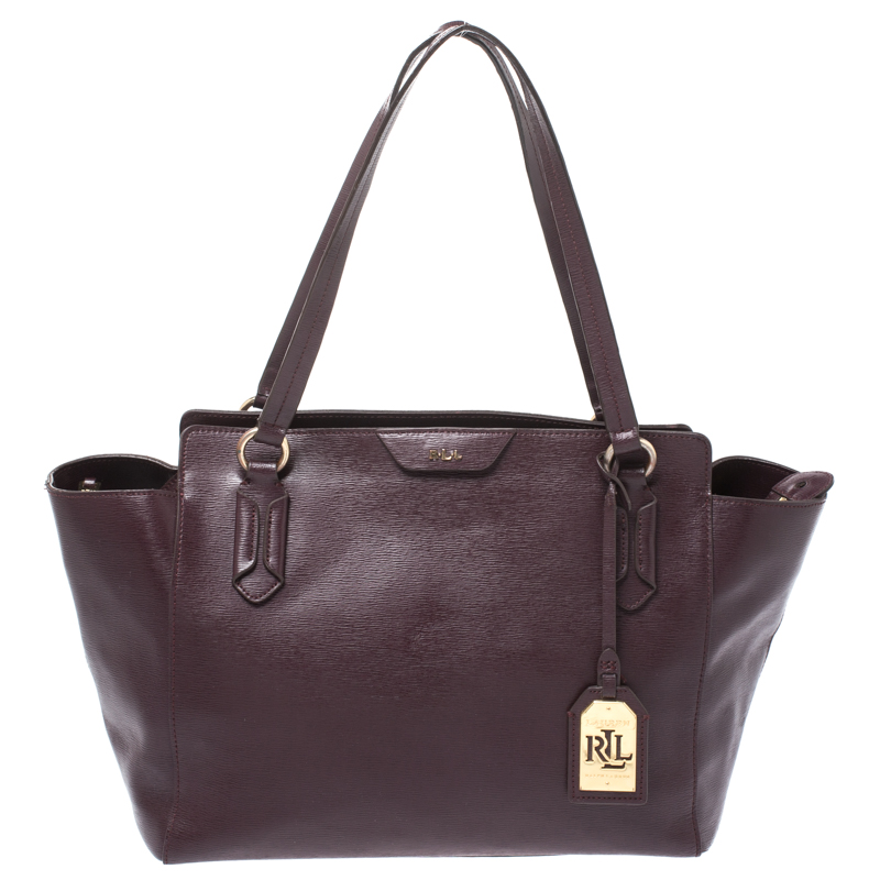 ralph lauren leather tote