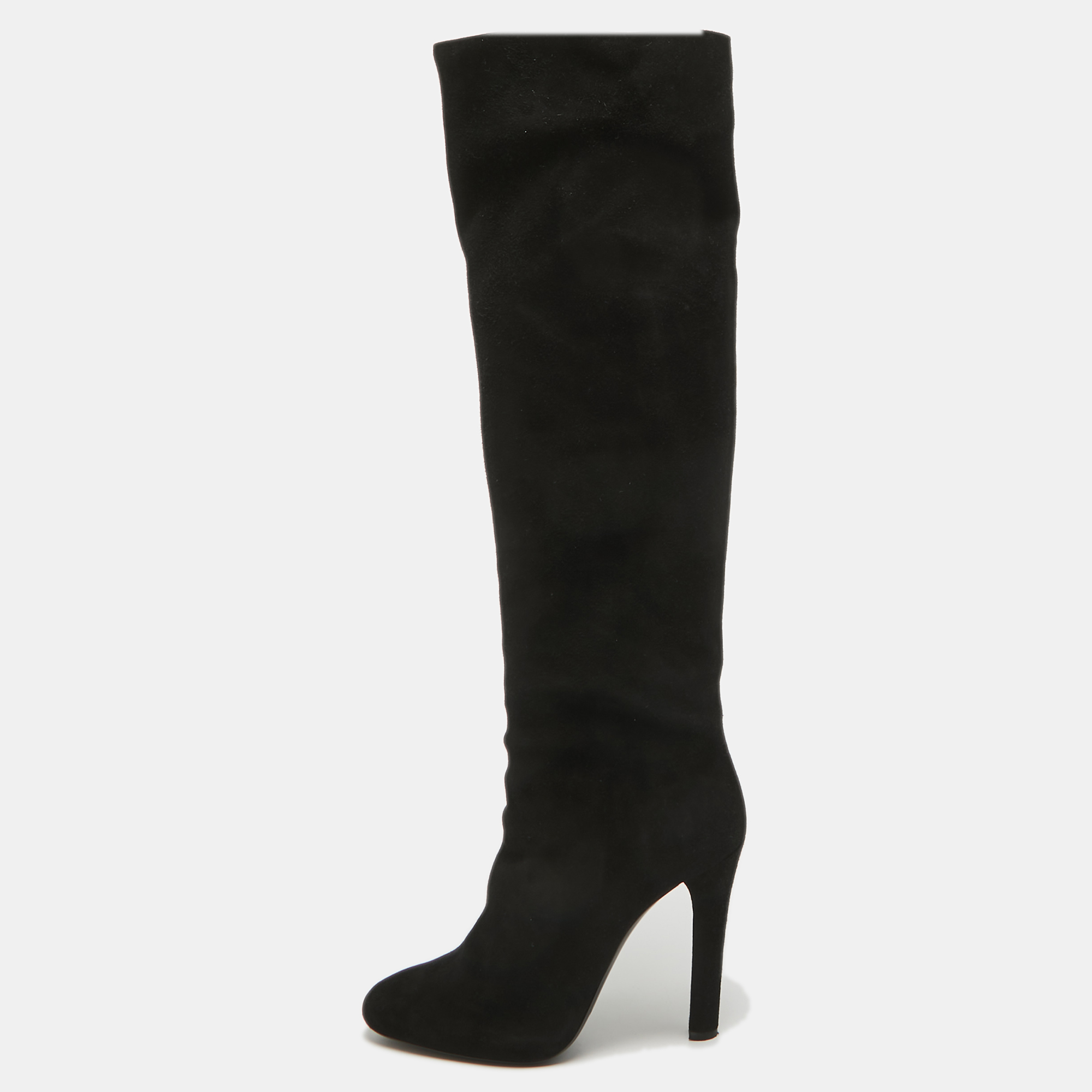 

Ralph Lauren Black Suede Knee Length Boots Size 38