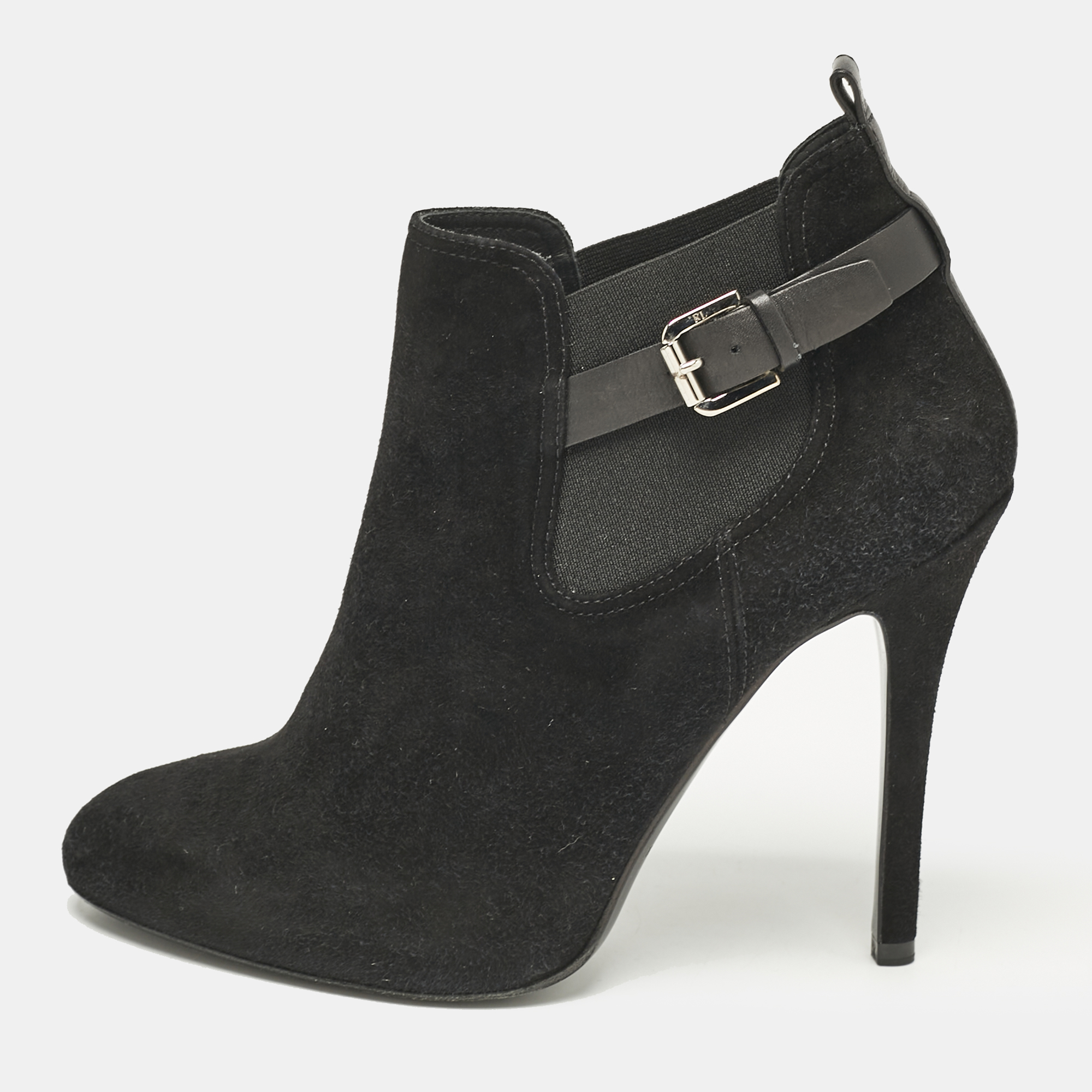 

Ralph Lauren Black Suede Corina Booties Size 40