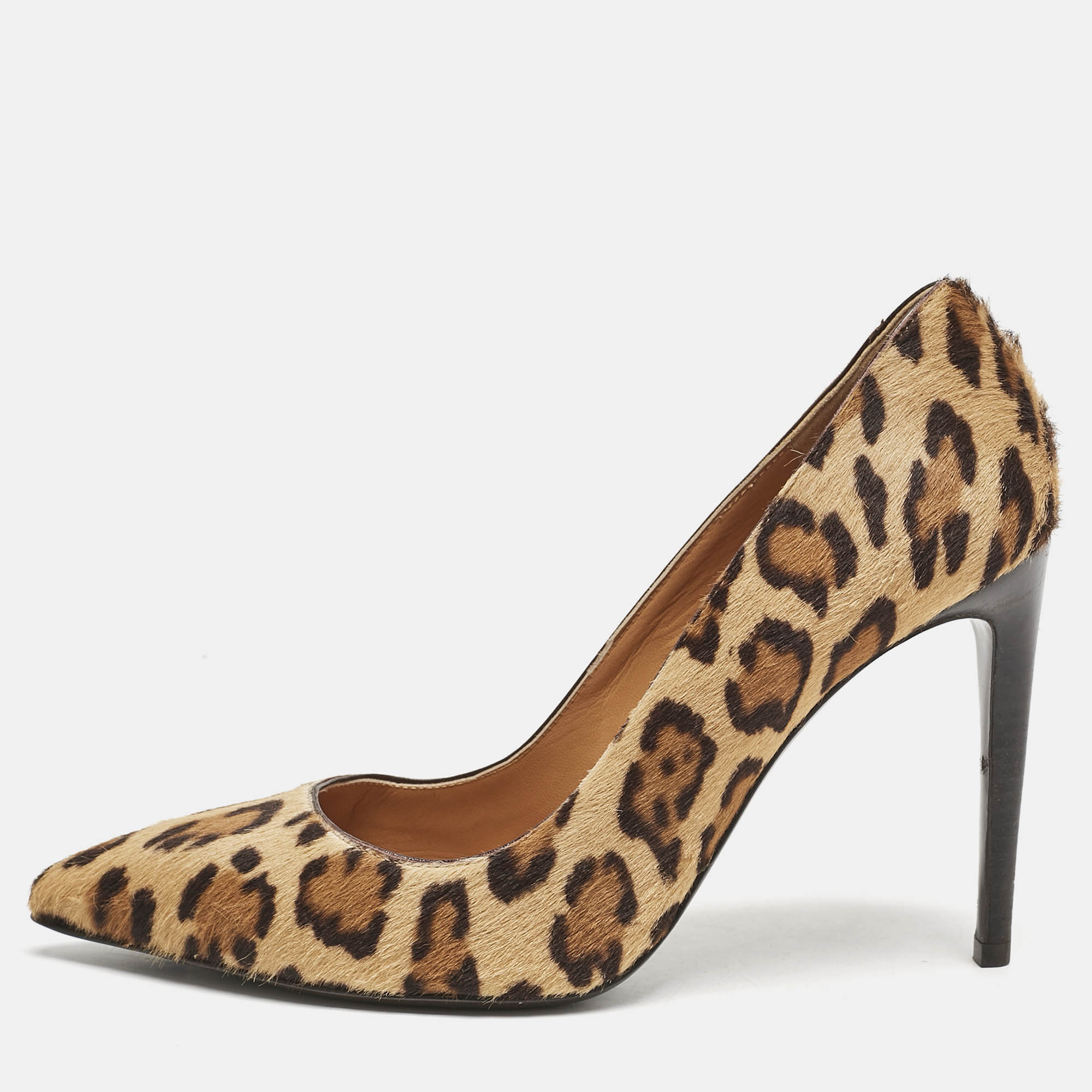 

Ralph Lauren Beige Calfhair Pointed Toe Pumps Size