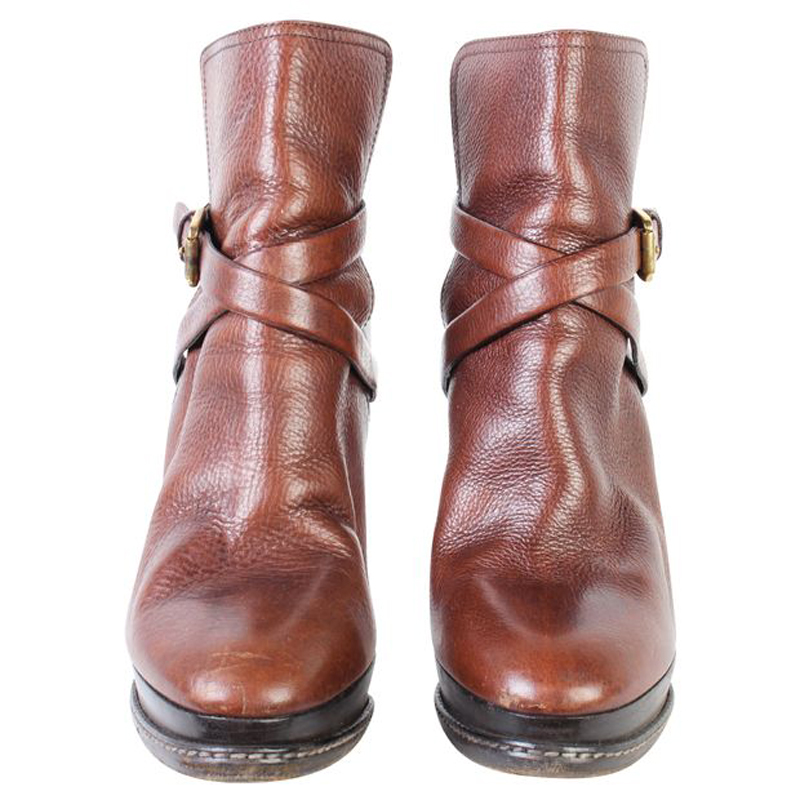 

Ralph Lauren Brown Leather Boots Size
