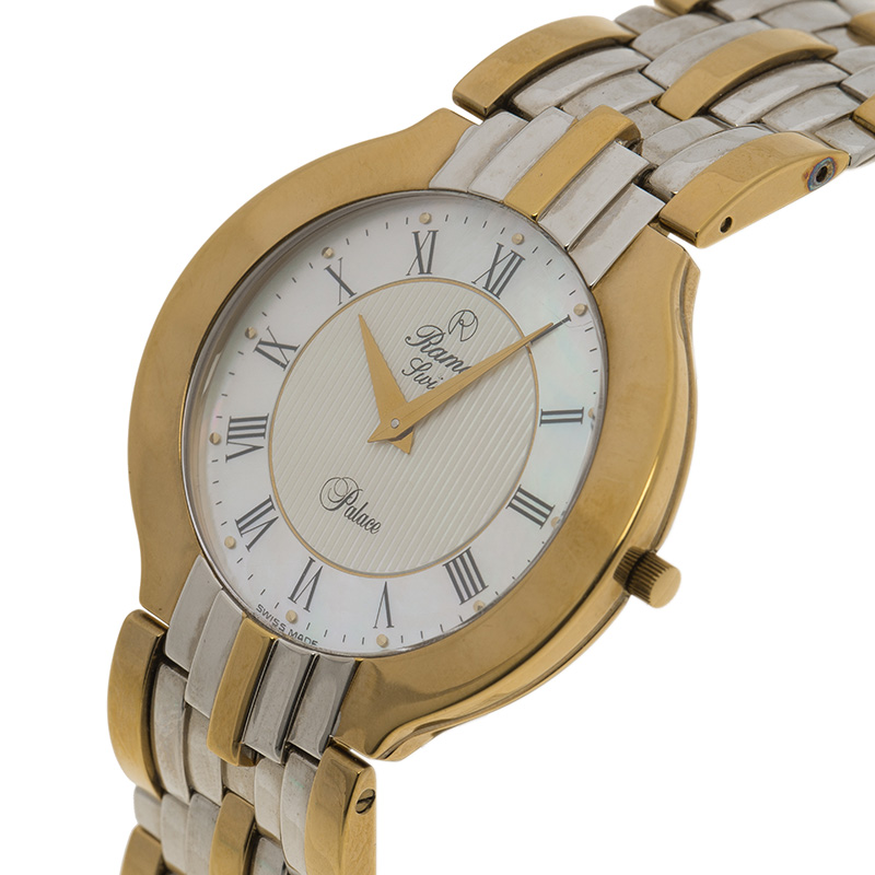 

Rama Swiss Mother of Pearl Stainless Steel Women's Wristwatch, Silver