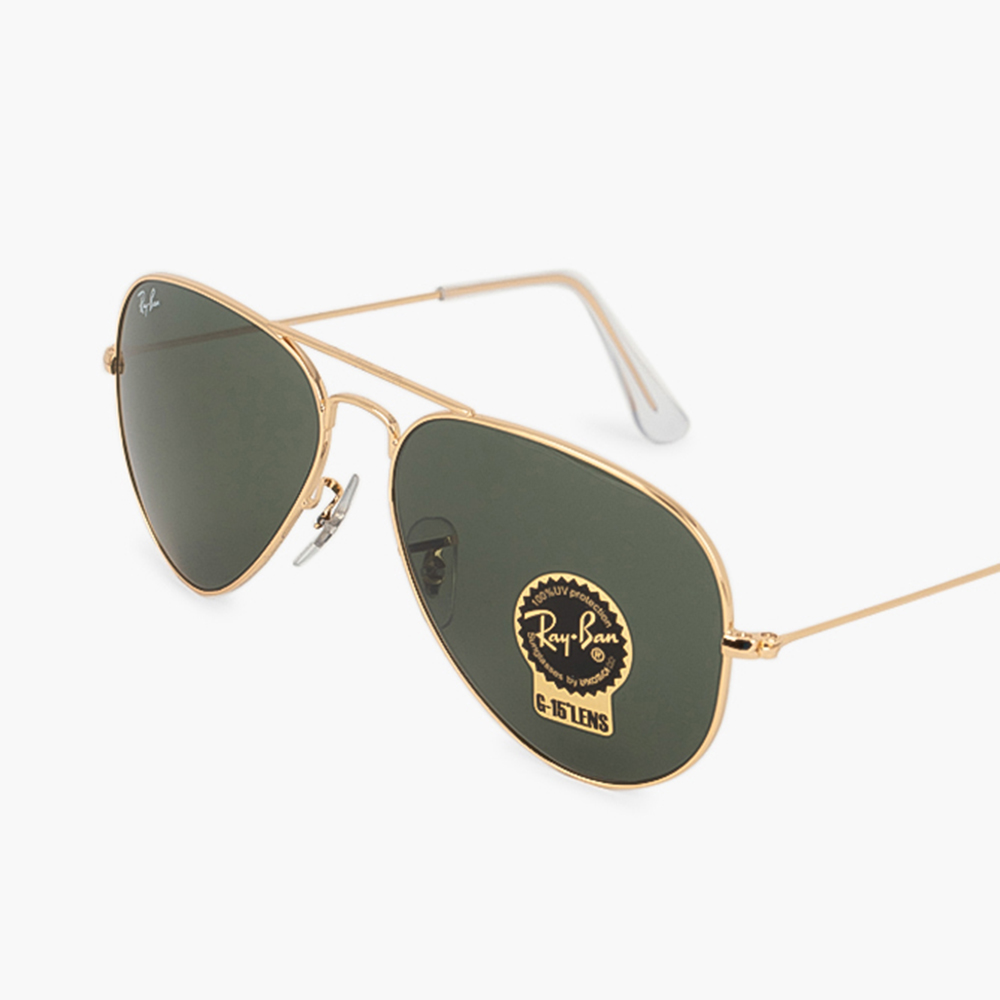 

Ray-Ban Gold Aviator Mirrored Sunglasses