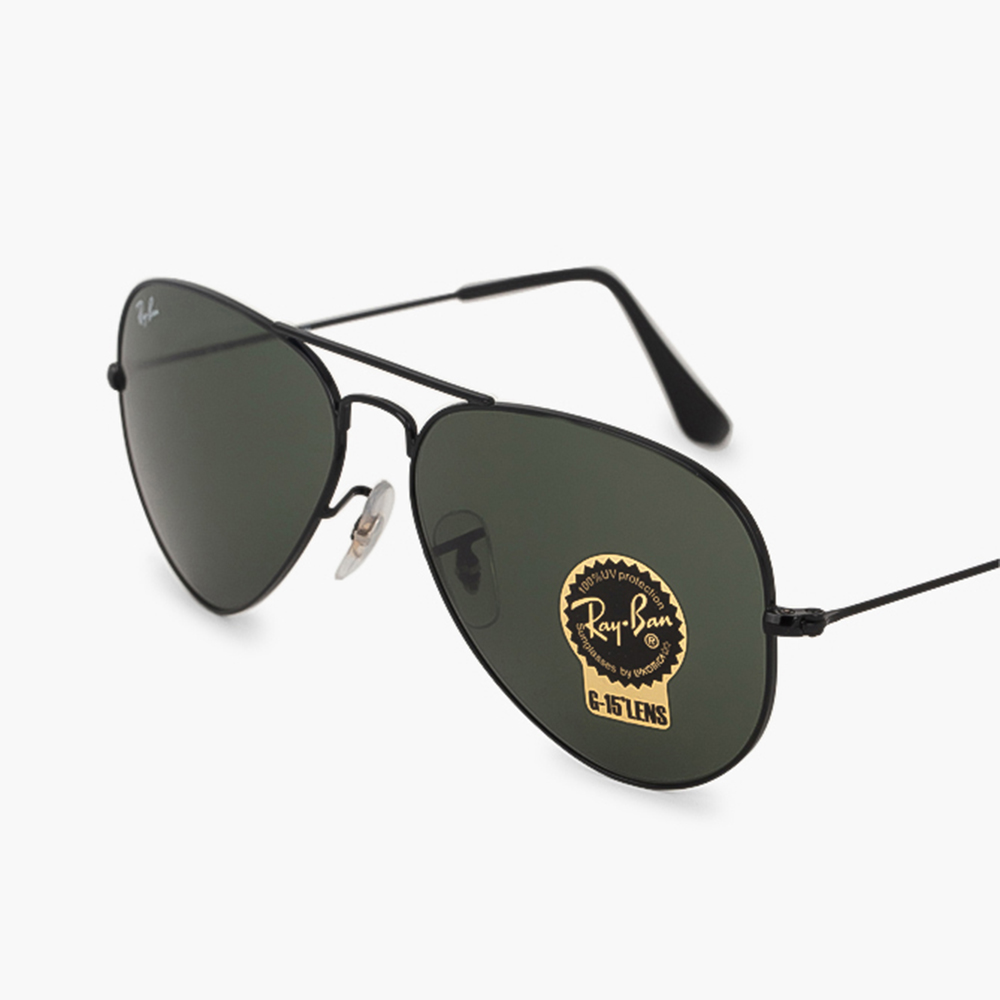 

Ray-Ban Black Aviator Mirrored Sunglasses