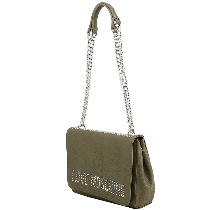 

Love Moschino Brown Pebbled Synthetic Leather Shoulder Bag