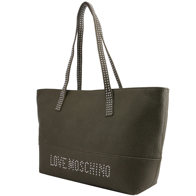 

Love Moschino Brown Pebbled Synthetic Leather Tote