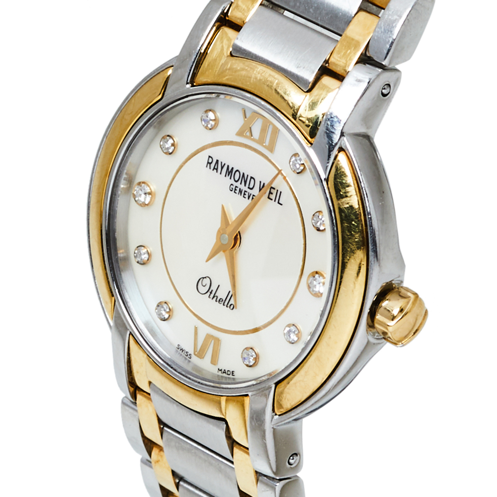 

Raymond Weil White Stainless Steel Diamonds Othello