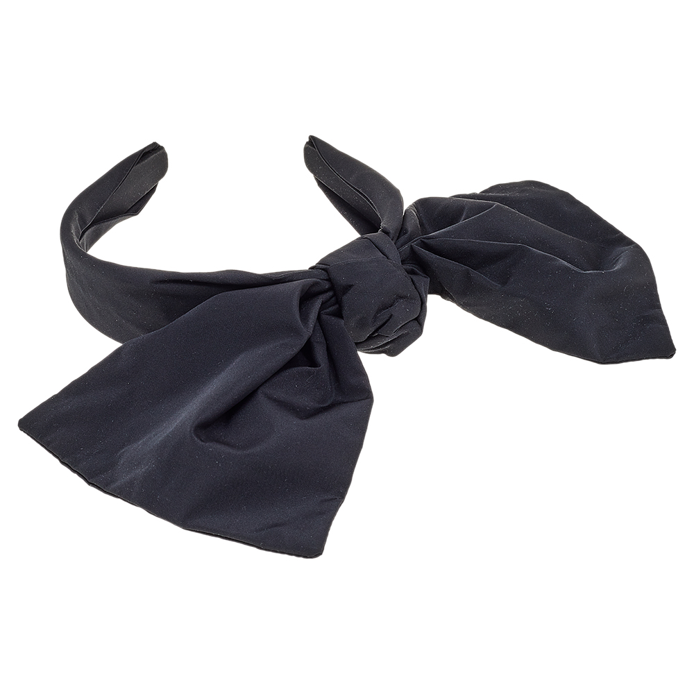 RED Valentino Black Bow Hair Band