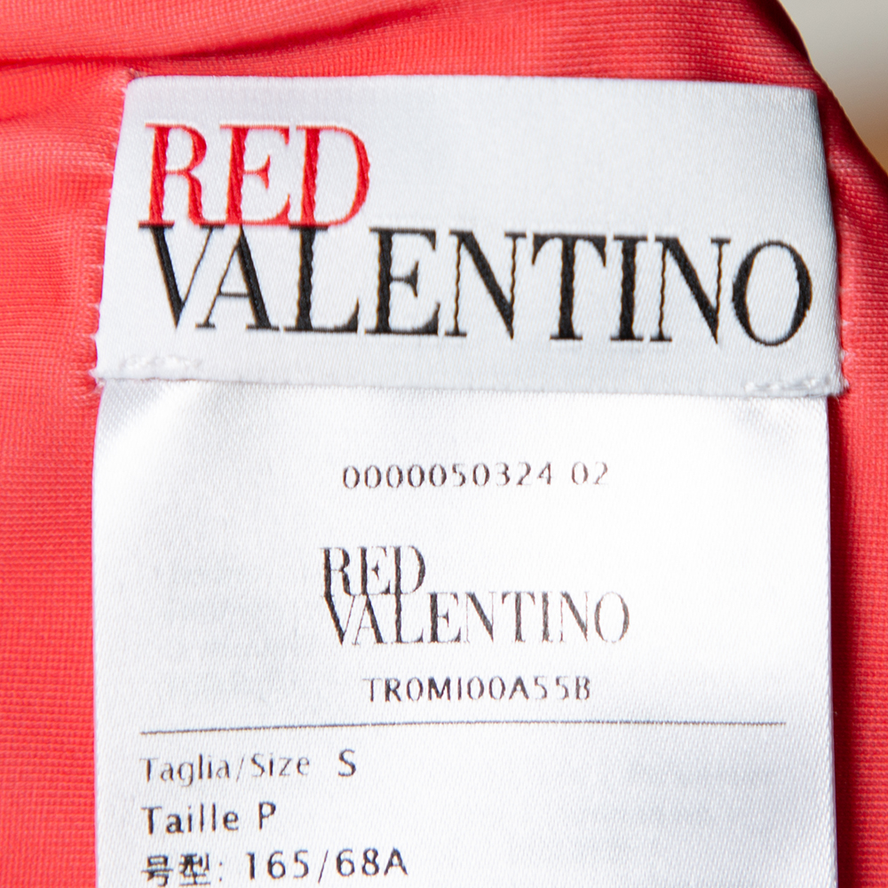 

RED Valentino Coral Red String Bikini Size