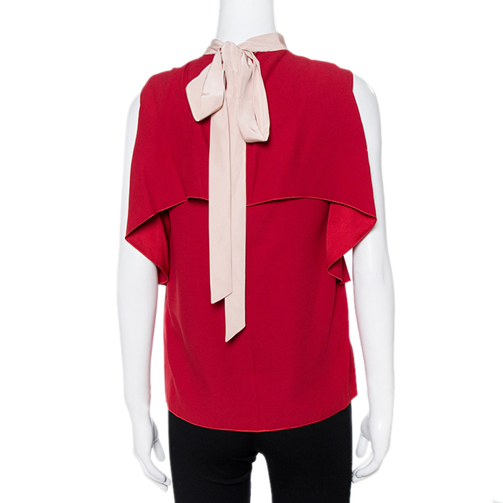 

Red Valentino Deep Red/Nudo FAÇON Top