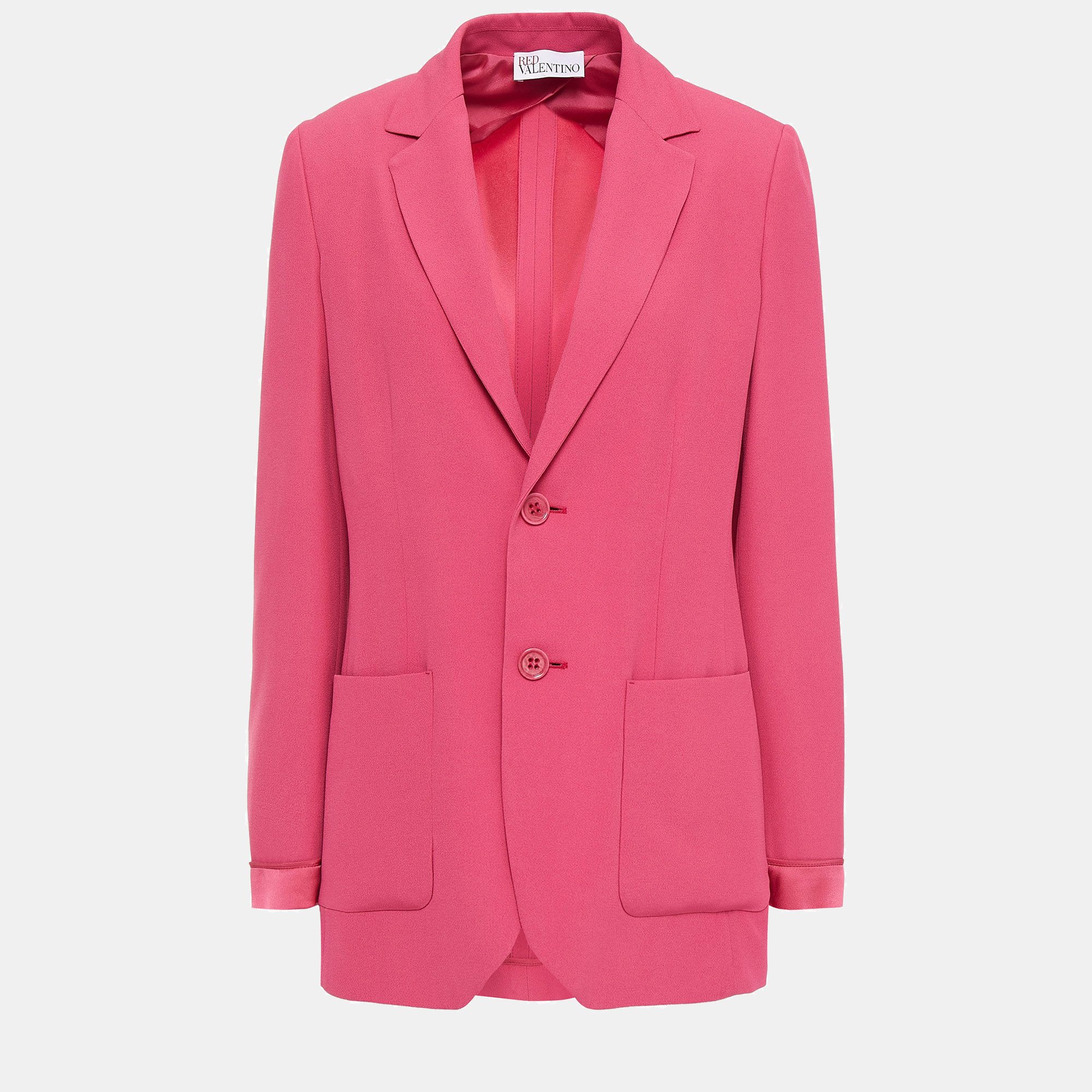 Pre-owned Red Valentino Acetate Blazer 38 In Pink