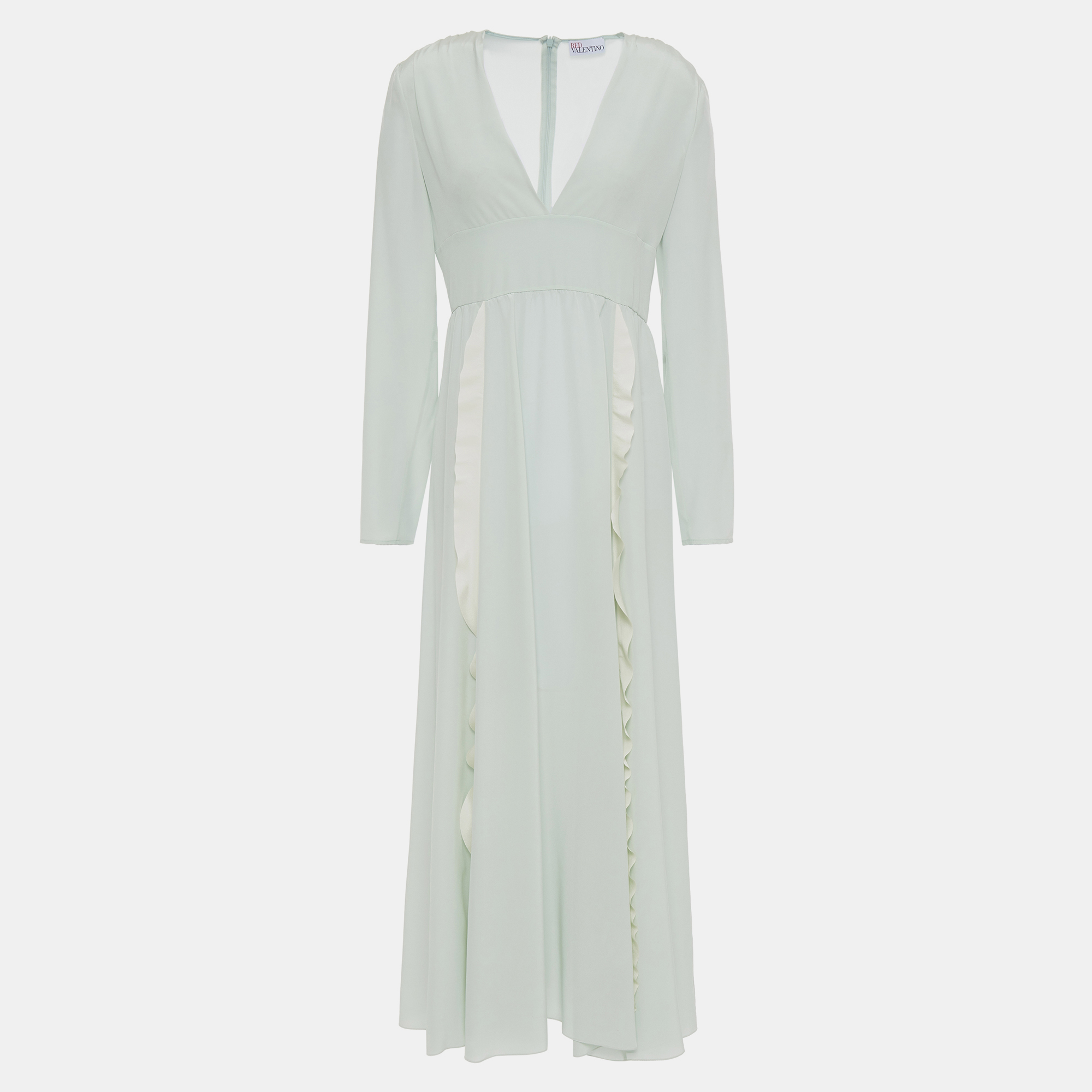 

Redvalentino Silk Midi Dress 48, White