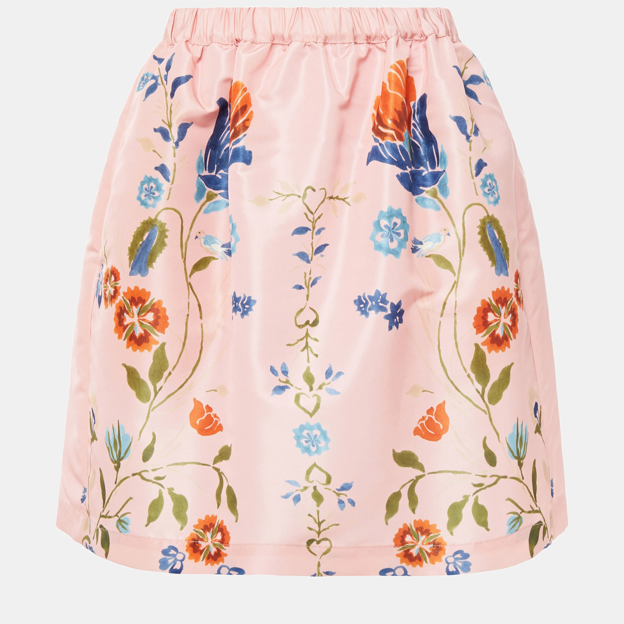 Pre-owned Red Valentino Redvalentino Polyester Mini Skirt 40 In Pink