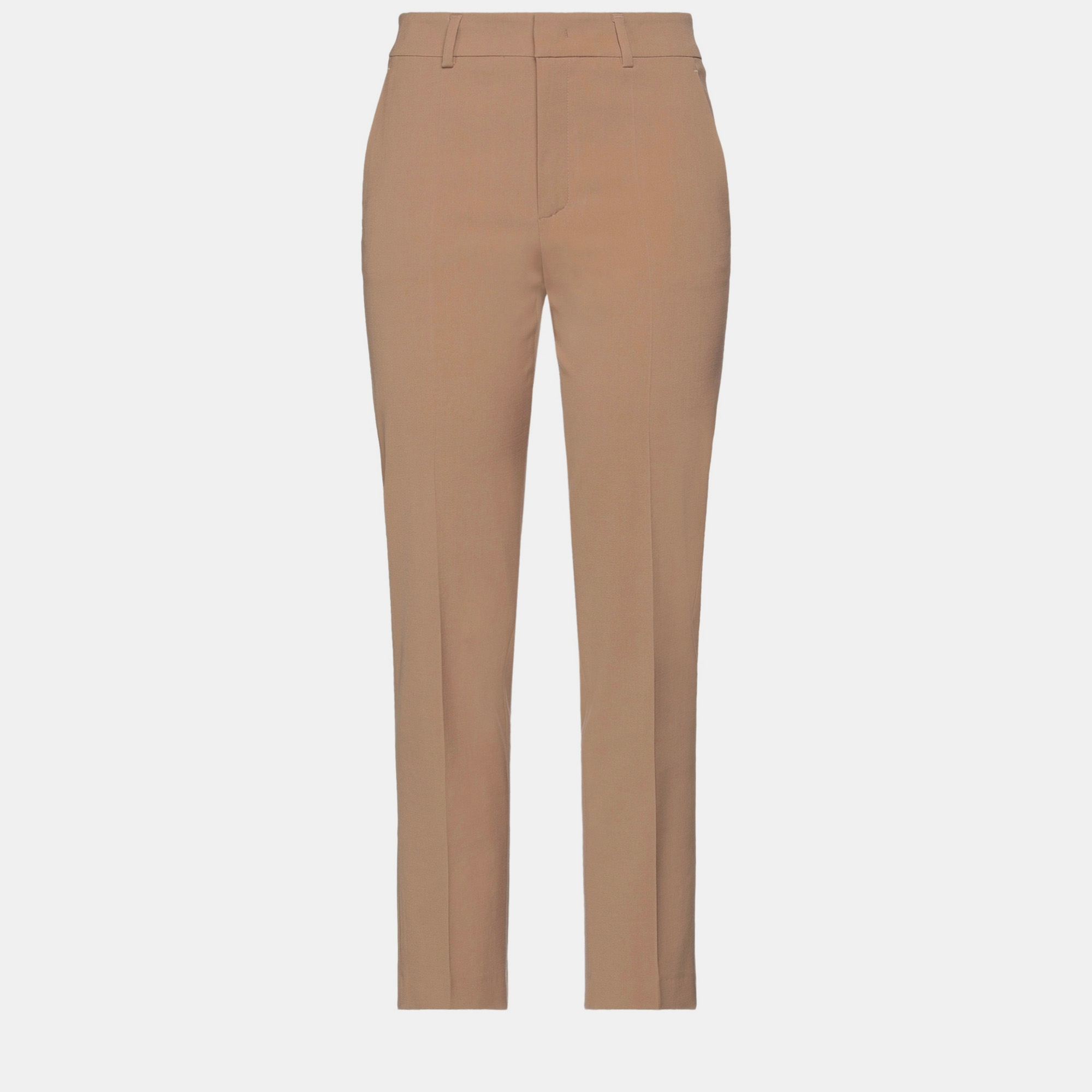 Pre-owned Red Valentino Viscose Trousers 44 In Brown