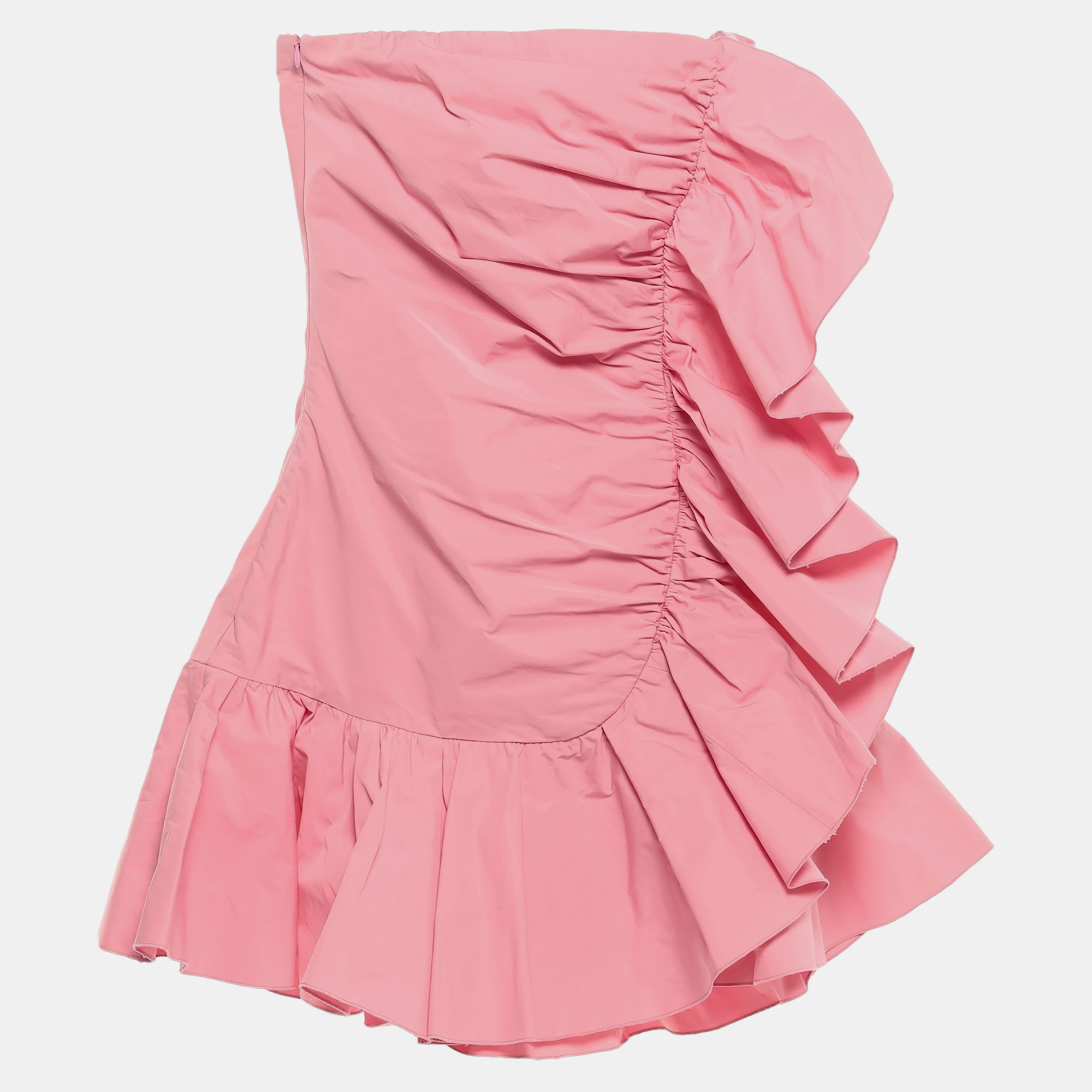 Pre-owned Red Valentino Polyester Mini Dress 40 In Pink