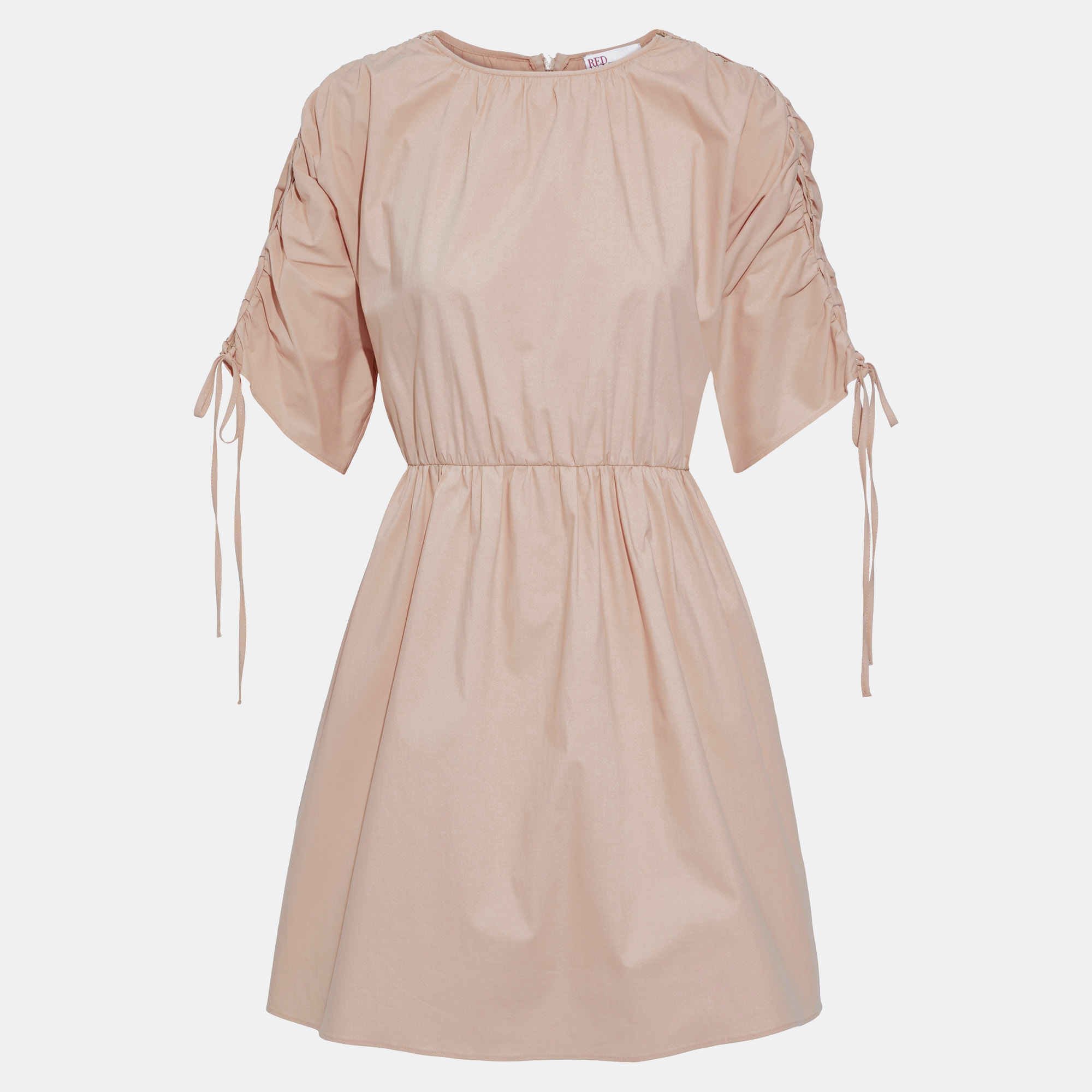 Pre-owned Red Valentino Pink Cotton Mini Dress S (it 40)