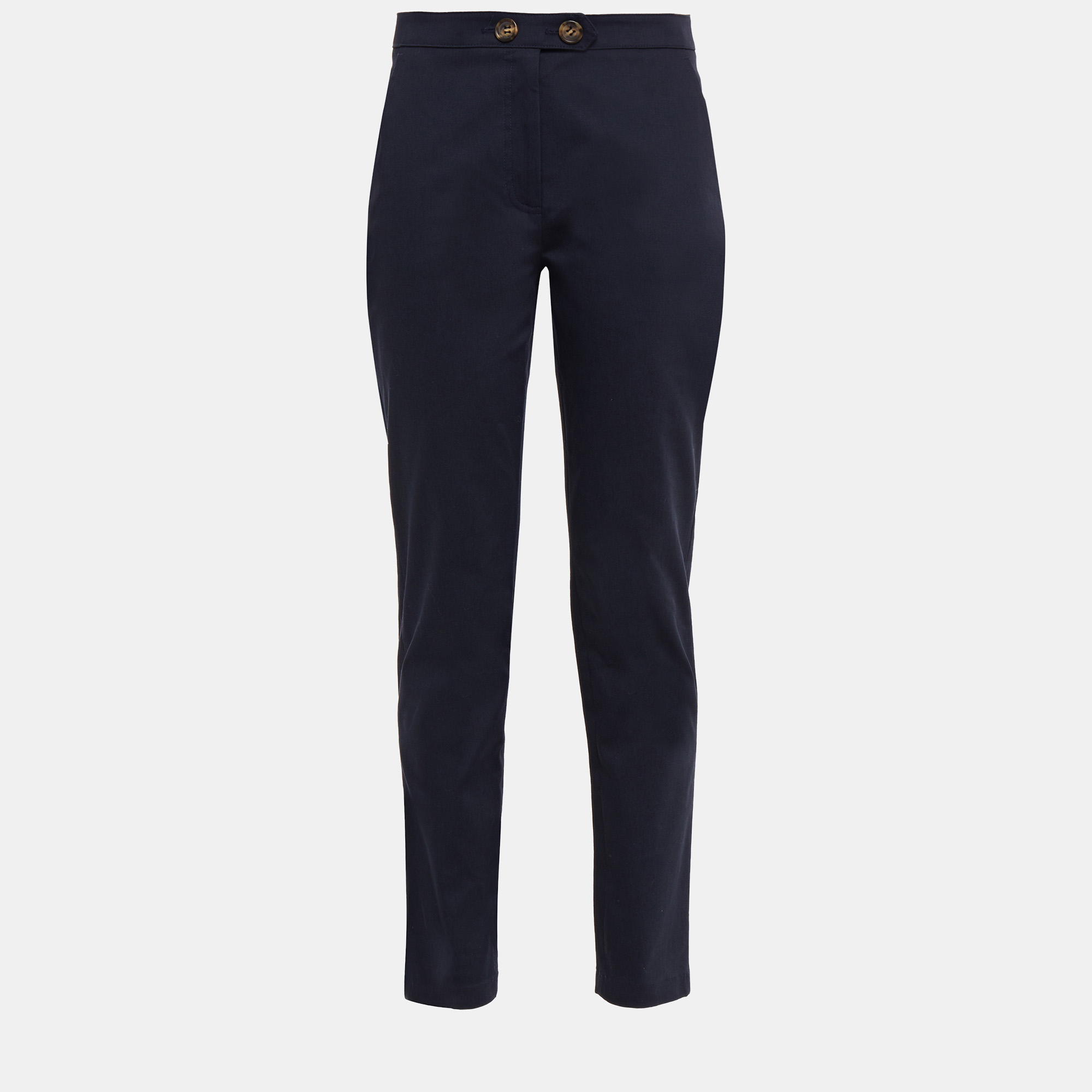 

Red Valentino Cotton Tapered Pants 40, Navy blue