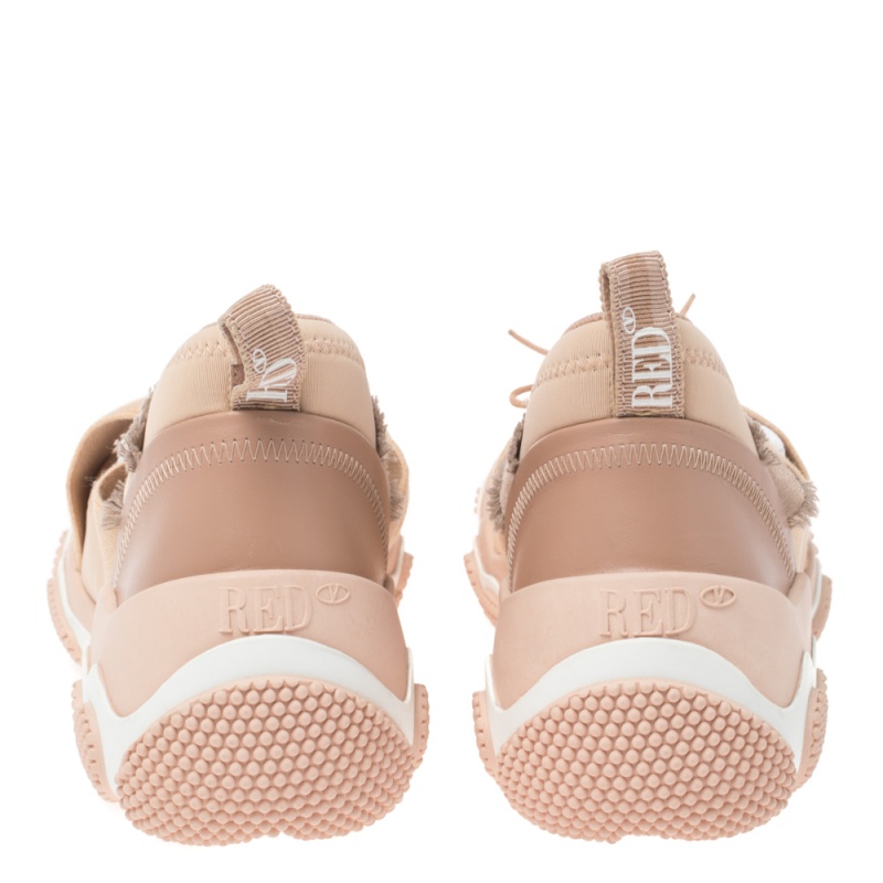 

RED Valentino Nude Fabric Ultra Ballet Sneakers Size, Beige