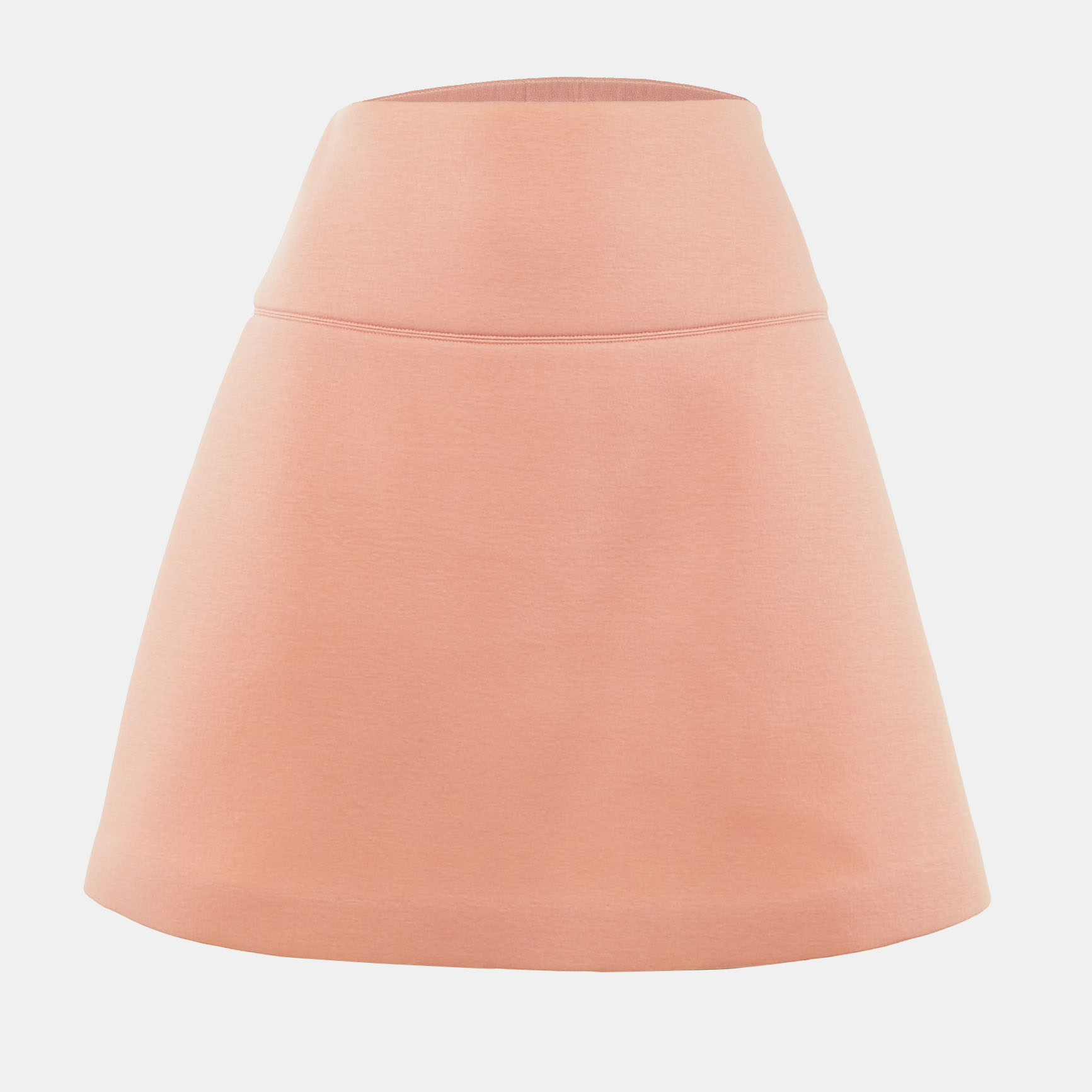 

RED Valentino Coral Pink Jersey A-Line Mini Skirt M