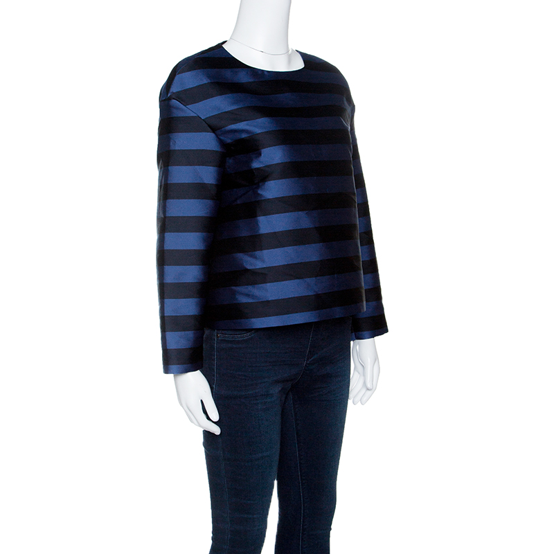 

Red Valentino Blue Striped Long Sleeve Top