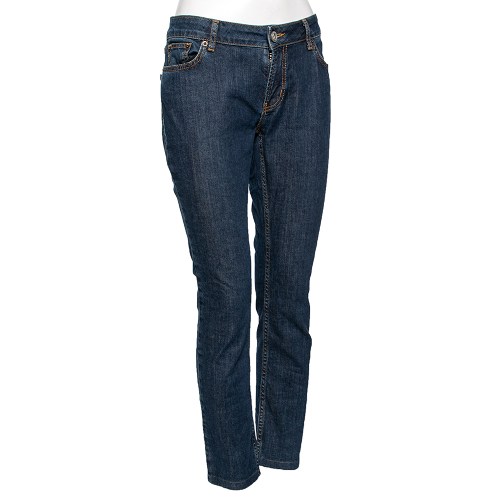 

RED Valentino Blue Denim Bow Detail Jeans