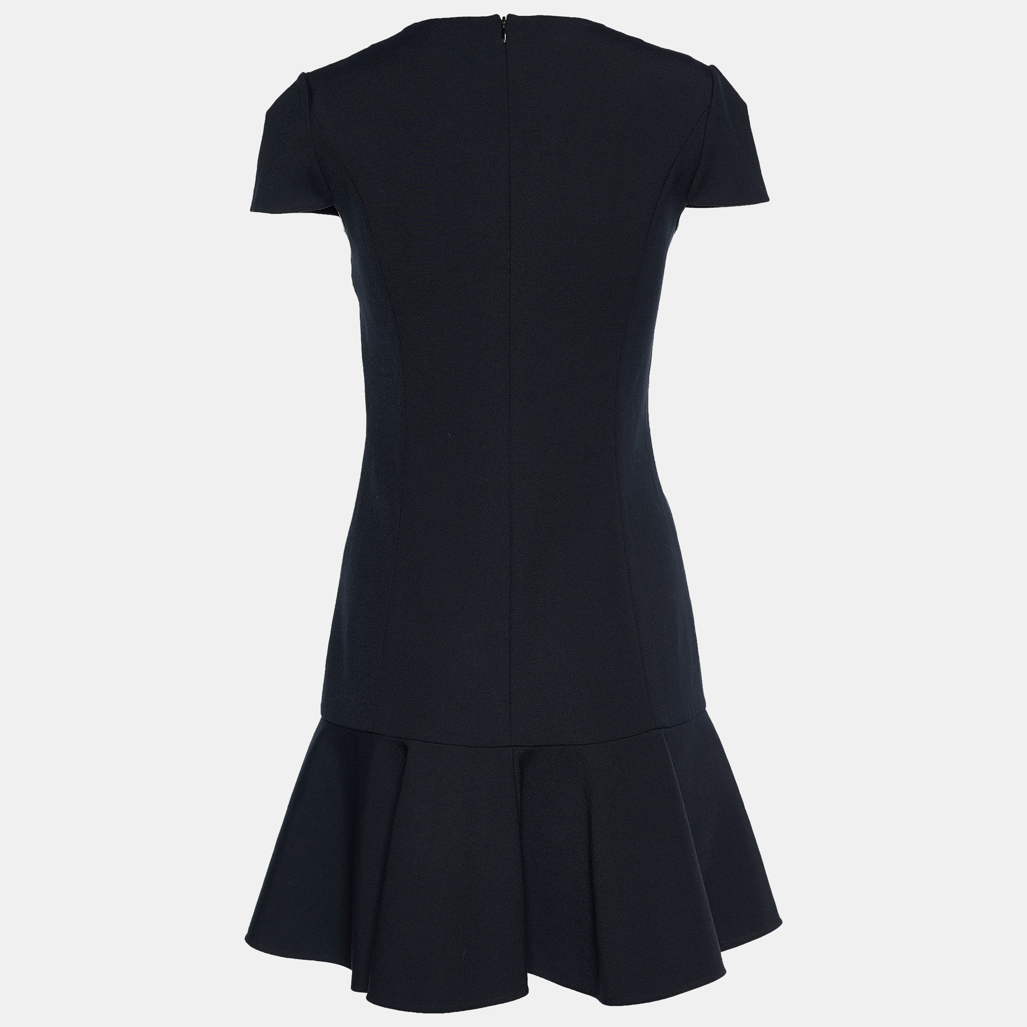 

RED Valentino Black Jersey Short Sleeve Dress