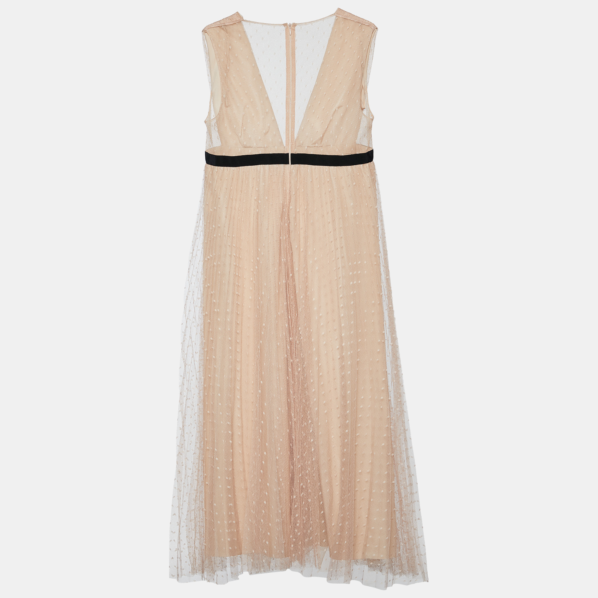 

RED Valentino Light Pink Tulle D'Espirit Midi Dress