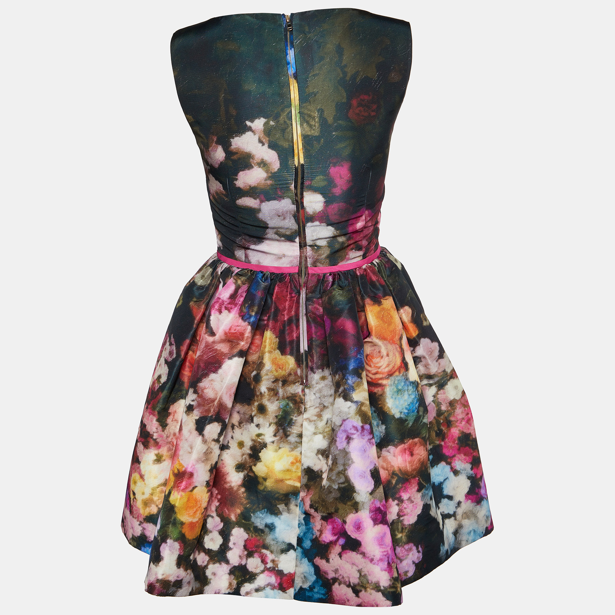 

RED Valentino Multicolor Printed Synthetic Sleeveless Midi Dress