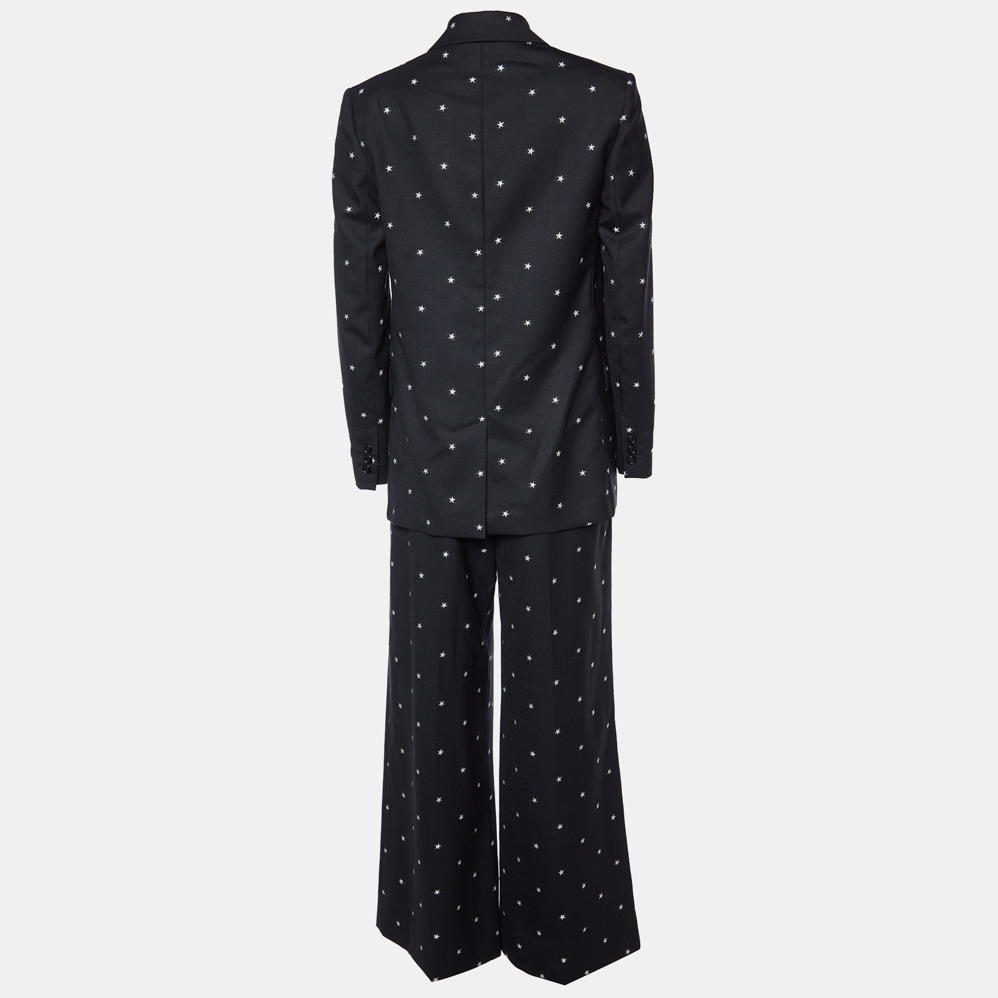 

RED Valentino Black Star Jacquard Wool Suit