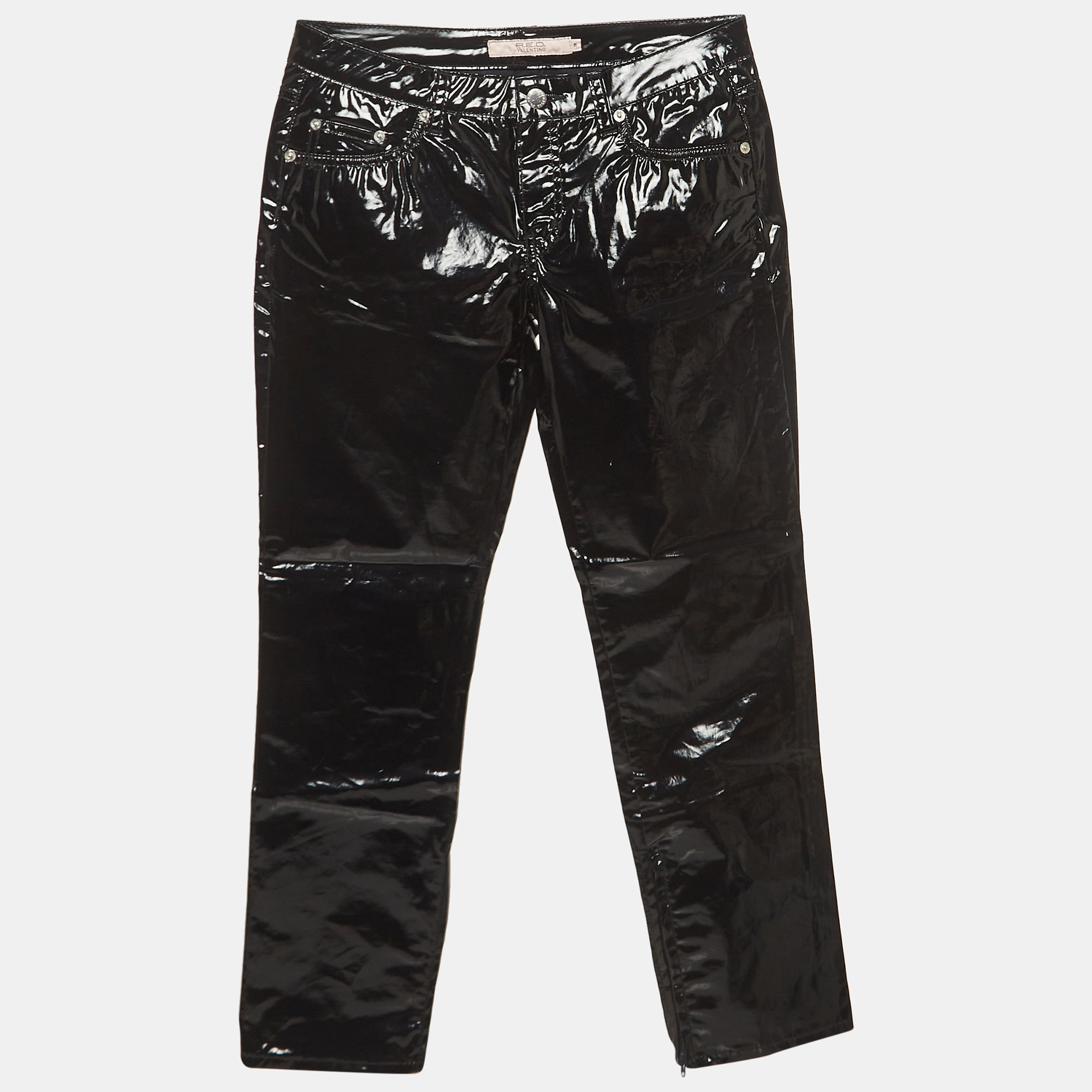 

RED Valentino Black Synthetic Detailed Pocket Trouser M