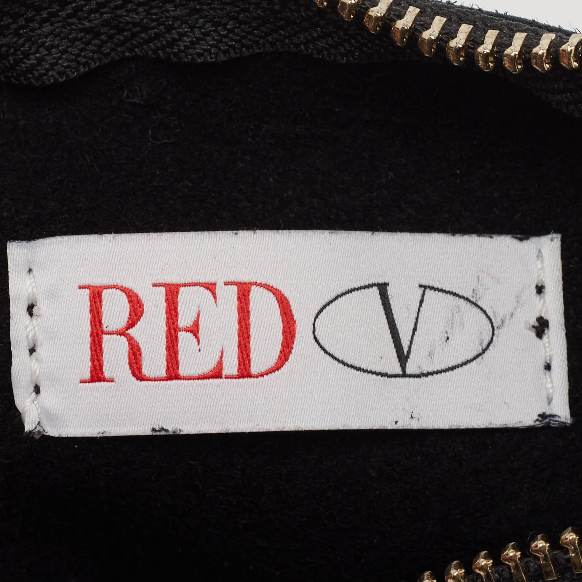 RED Valentino Black Leather Bow Tote 