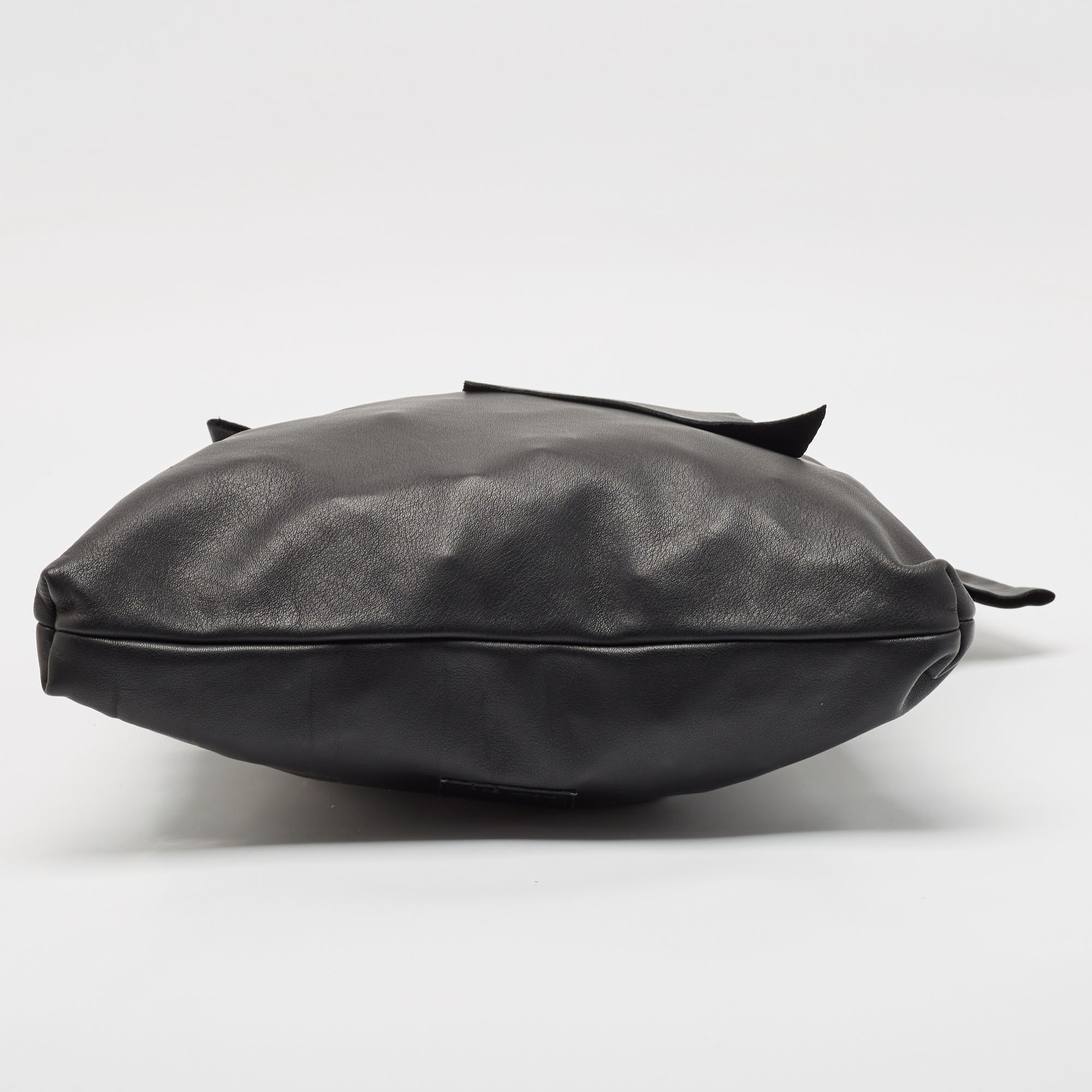 RED Valentino Black Leather Bow Tote 