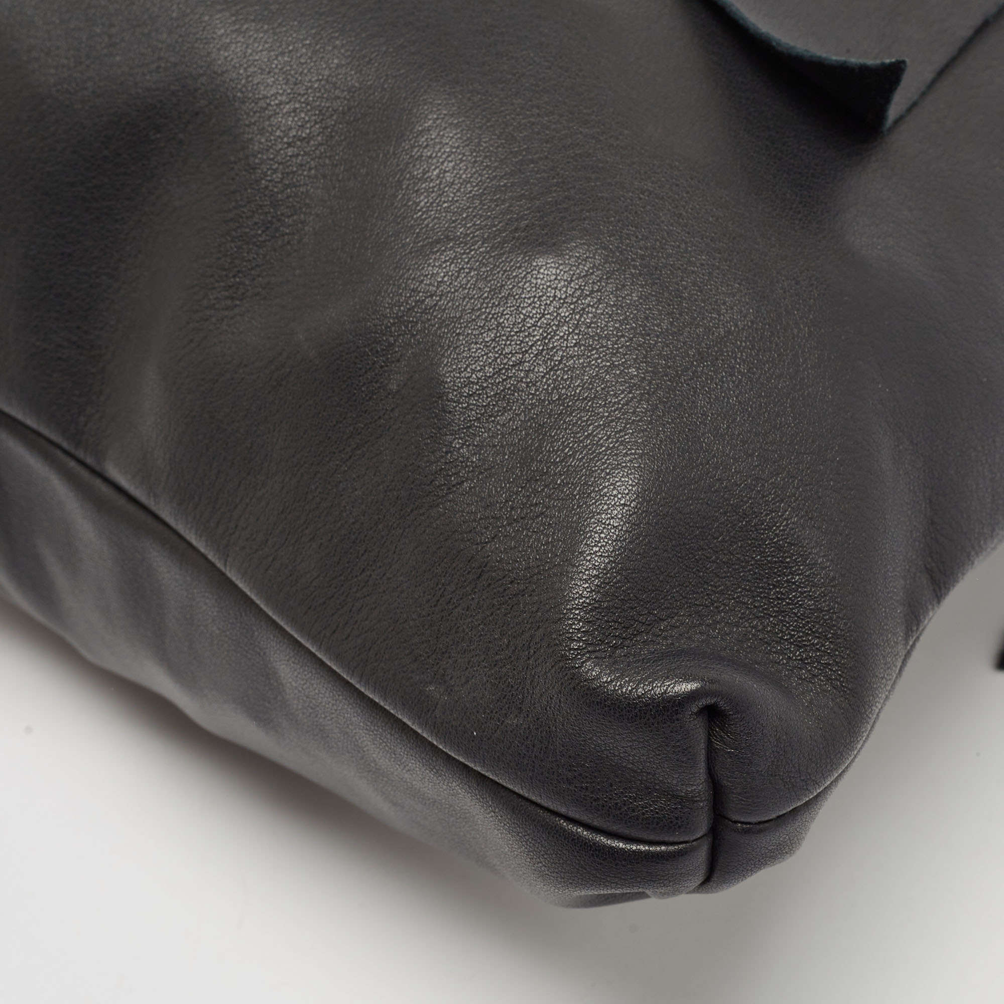 RED Valentino Black Leather Bow Tote 