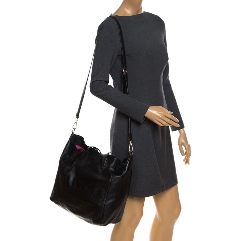 

RED Valentino Black Leather Tote