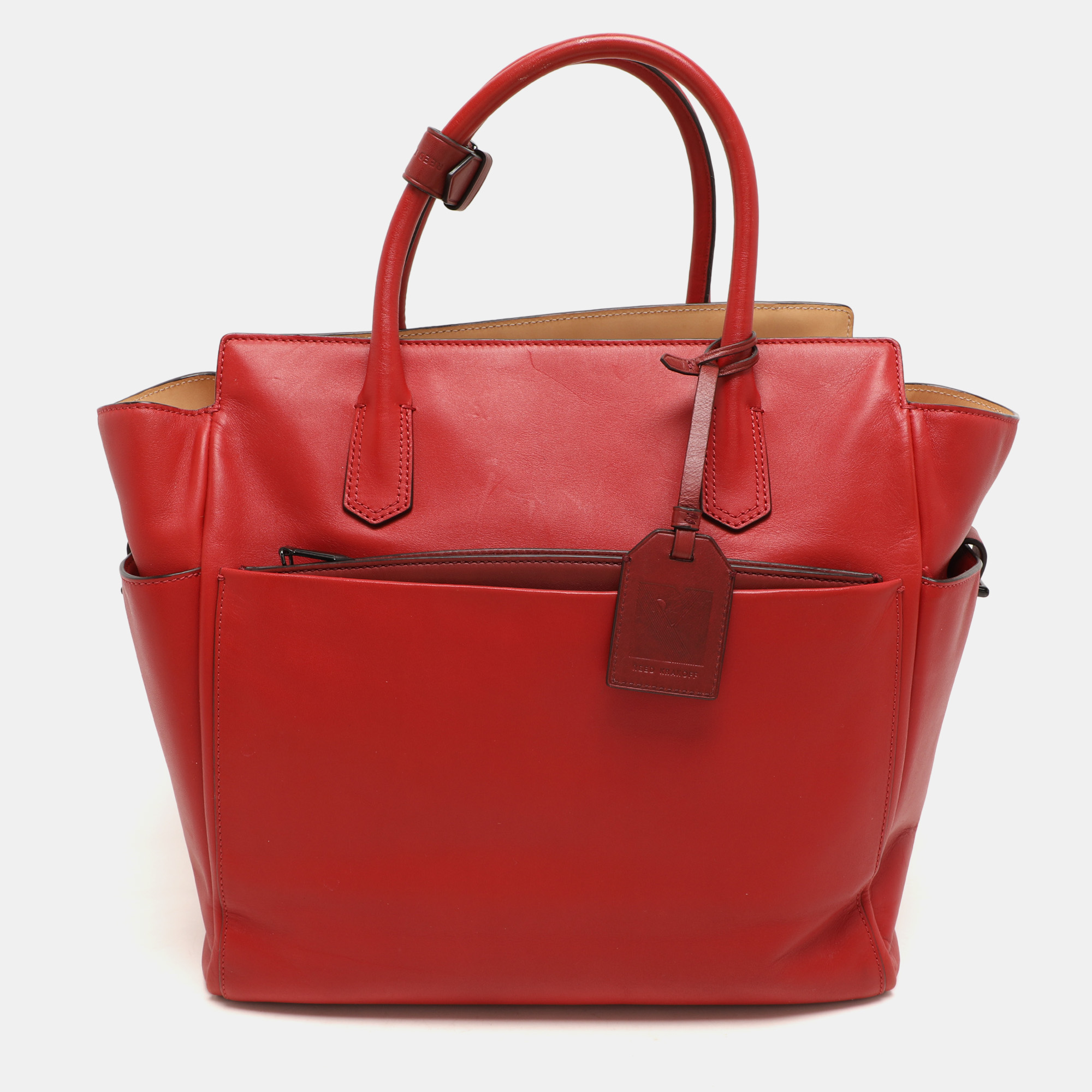

Reed Krakoff Red Leather Atlantique Tote
