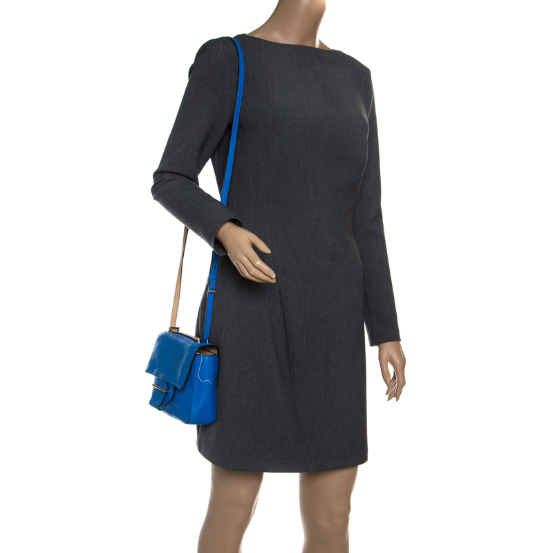 

Reed Krakoff Blue Leather Mini Standard Shoulder Bag