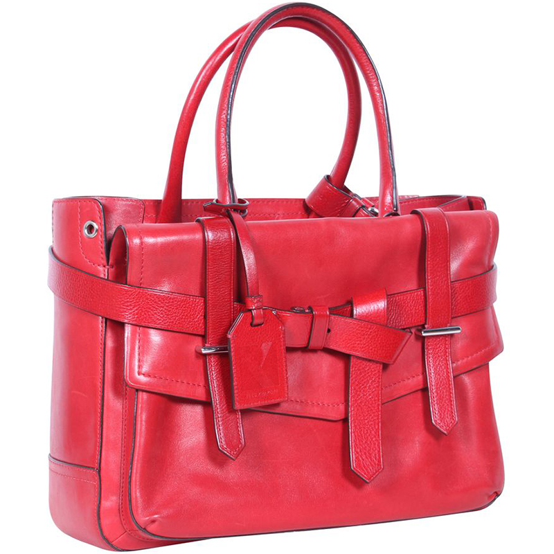 

Reed Krakoff Red Leather Boxer Tote Bag