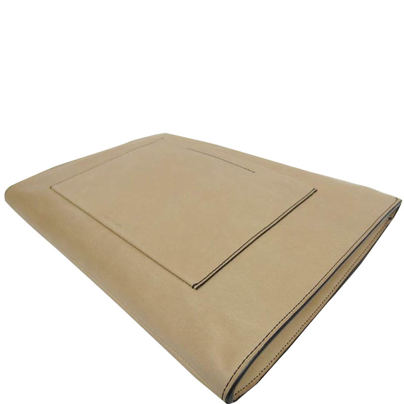 

Reed Krakoff Beige Leather Clutch Bag