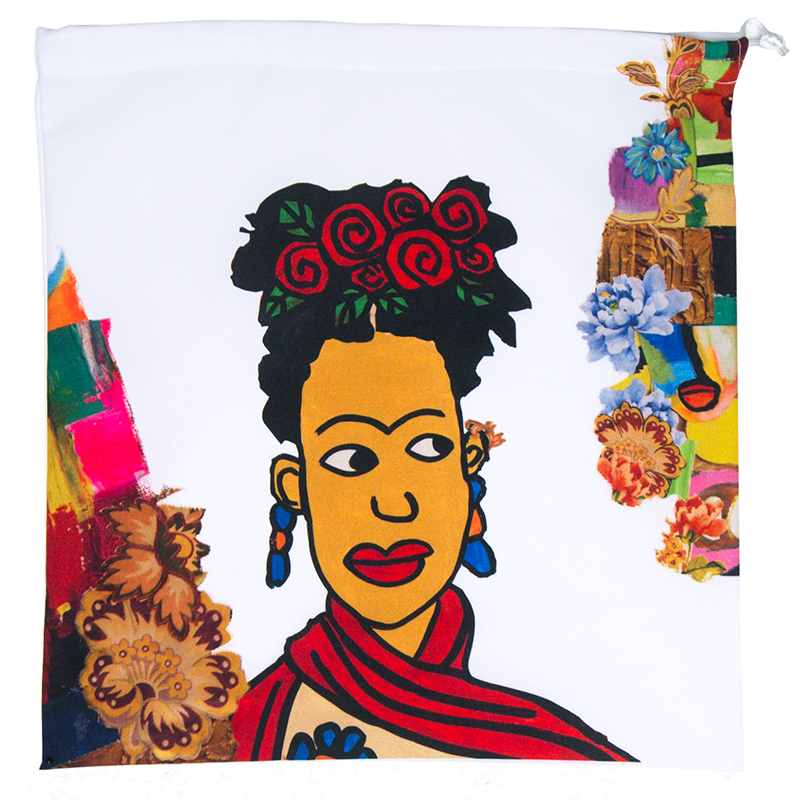 

Mahaweb Frida Kahlo Design Limited Edition Shoe Box & Dust Bag for Rene Caovilla, Multicolor