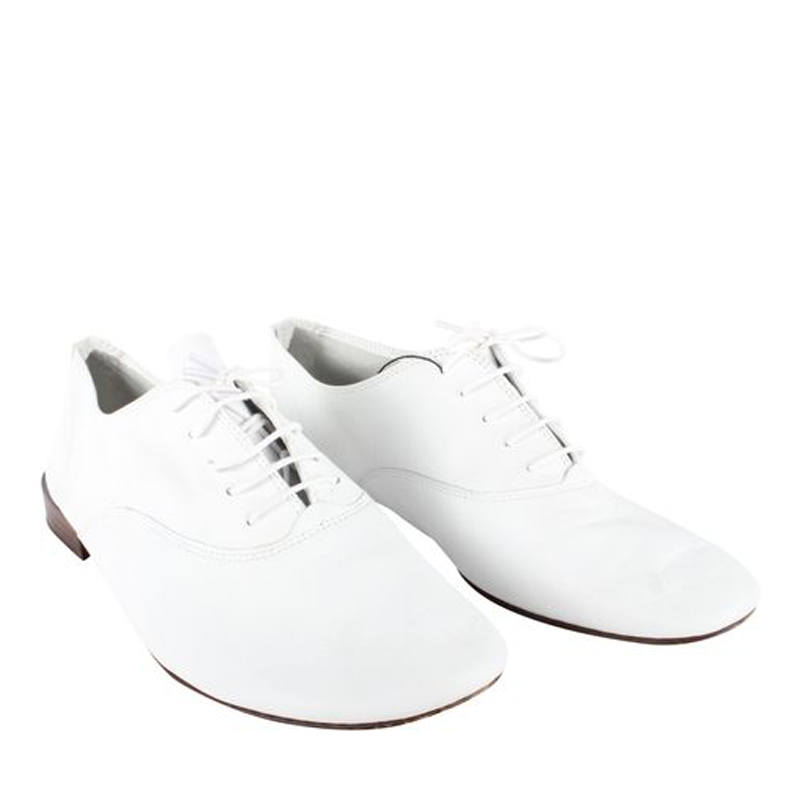 

Repetto White Leather Richelieu Zizi Shoes Size