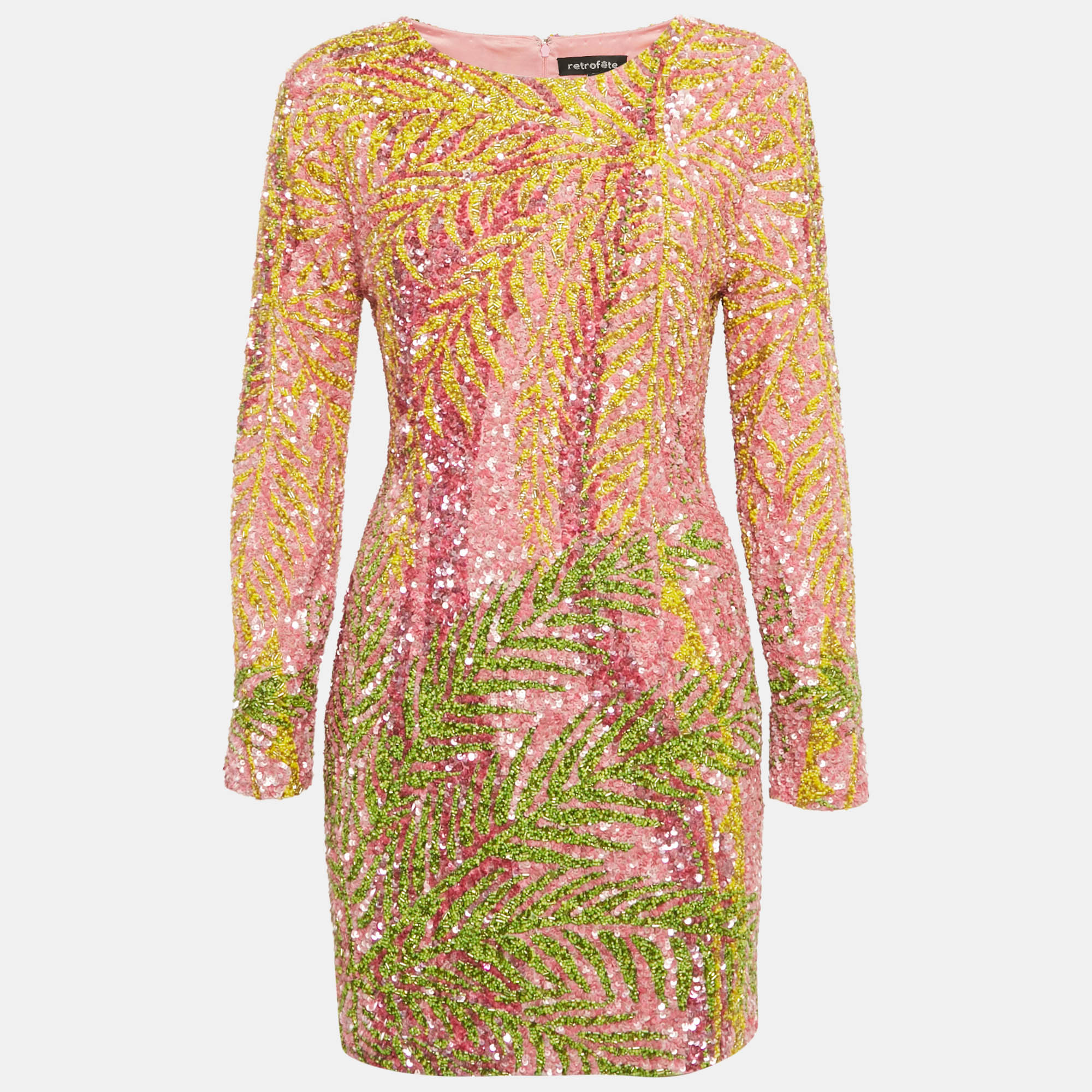 

Retrofete Multicolor Sequin Nikki Mini Dress M