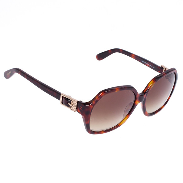 Roberto Cavalli Tortoise Frame Pioppo Oversized Womens Sunglasses