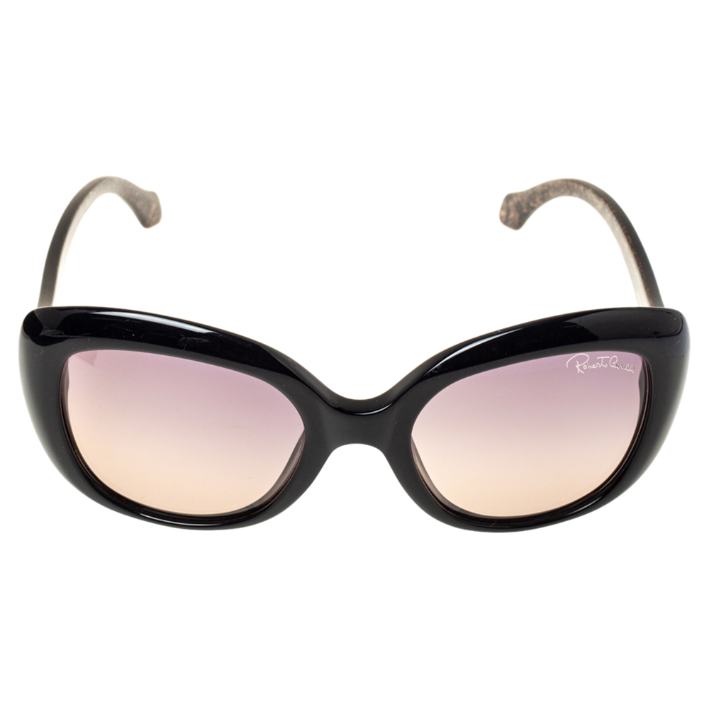 

Roberto Cavalli Black Gradient Alula RC828S Oval Sunglasses
