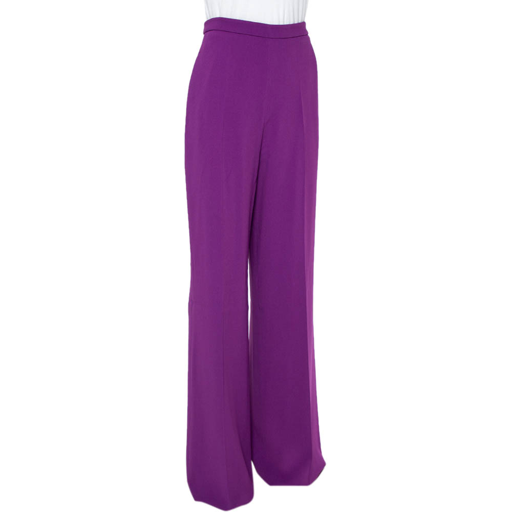 

Roberto Cavalli Purple Wide Leg Trousers