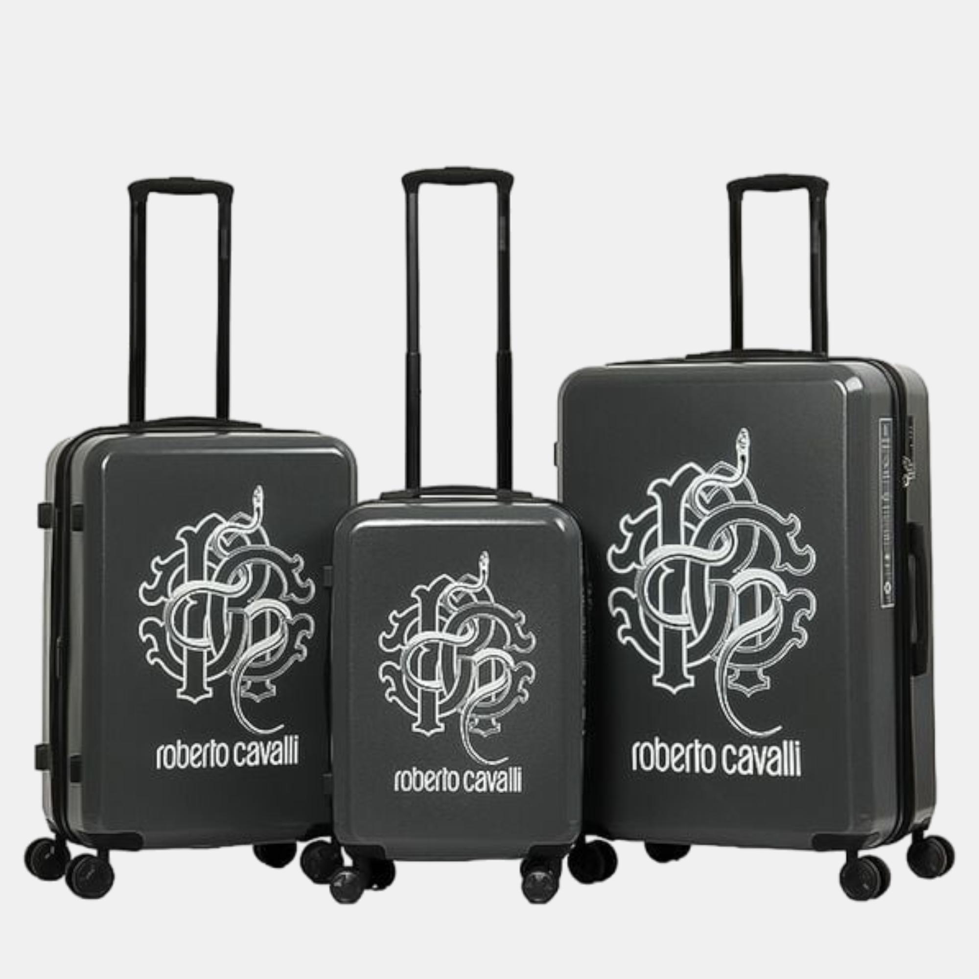 

Roberto Cavalli Grey Lightweight Spinner Suitcase Set