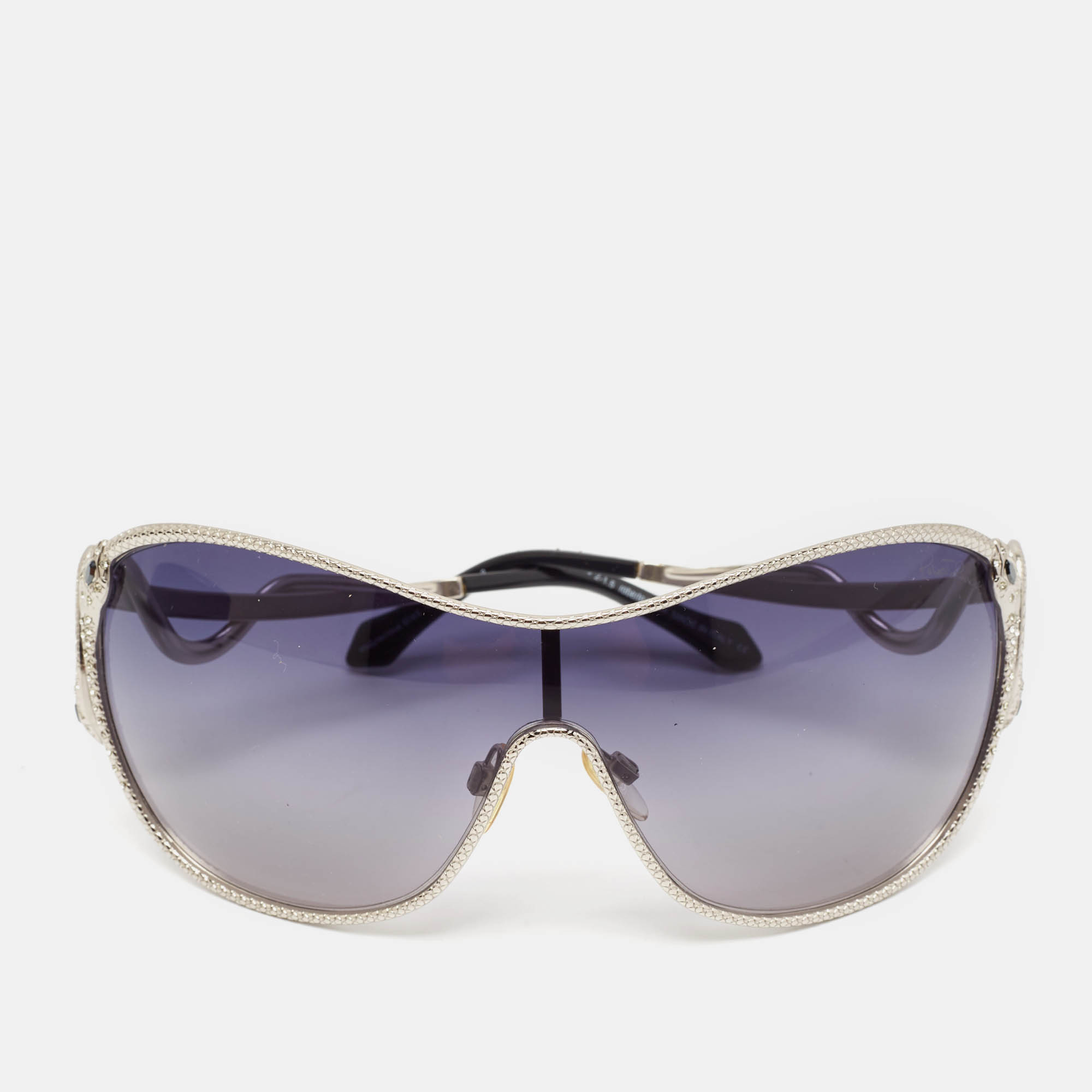 

Roberto Cavalli Black Gradient Miaplacidus 908S Shield Sunglasses